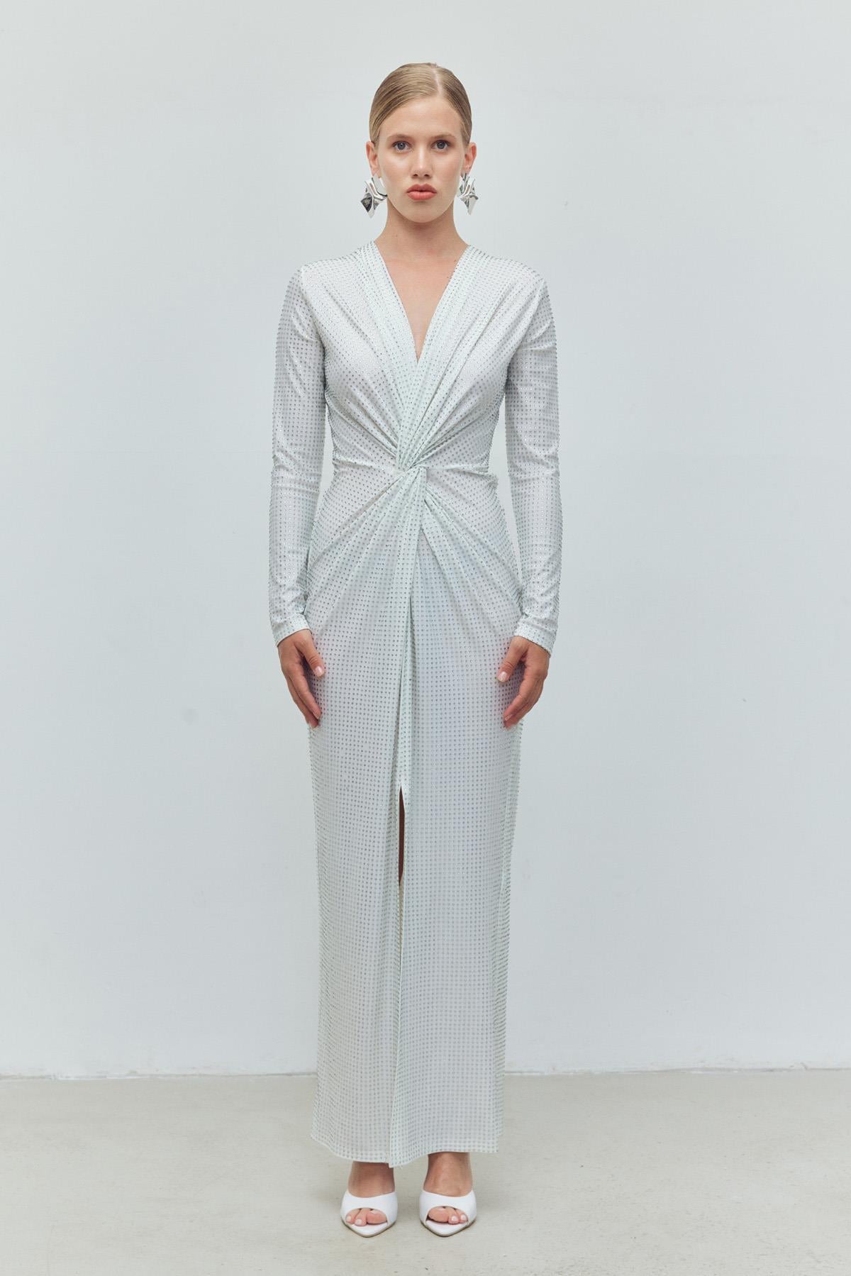 Diamond Drape Dress