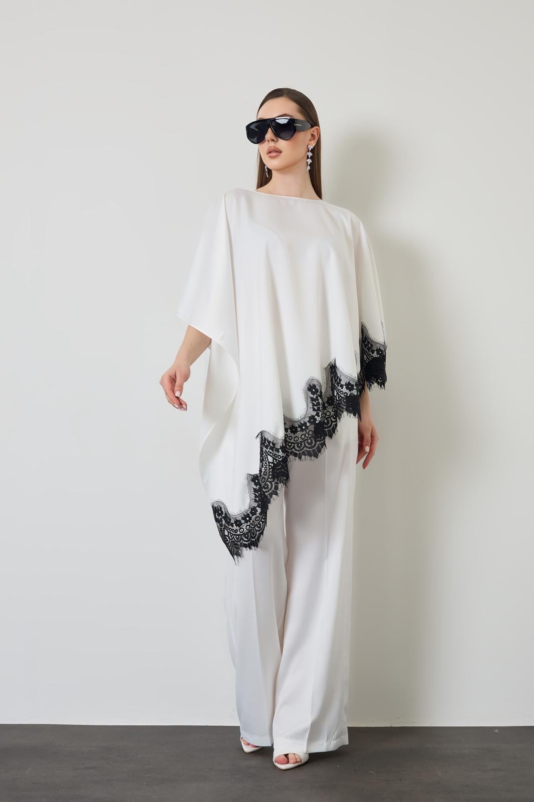 Lace Pelerin Takım