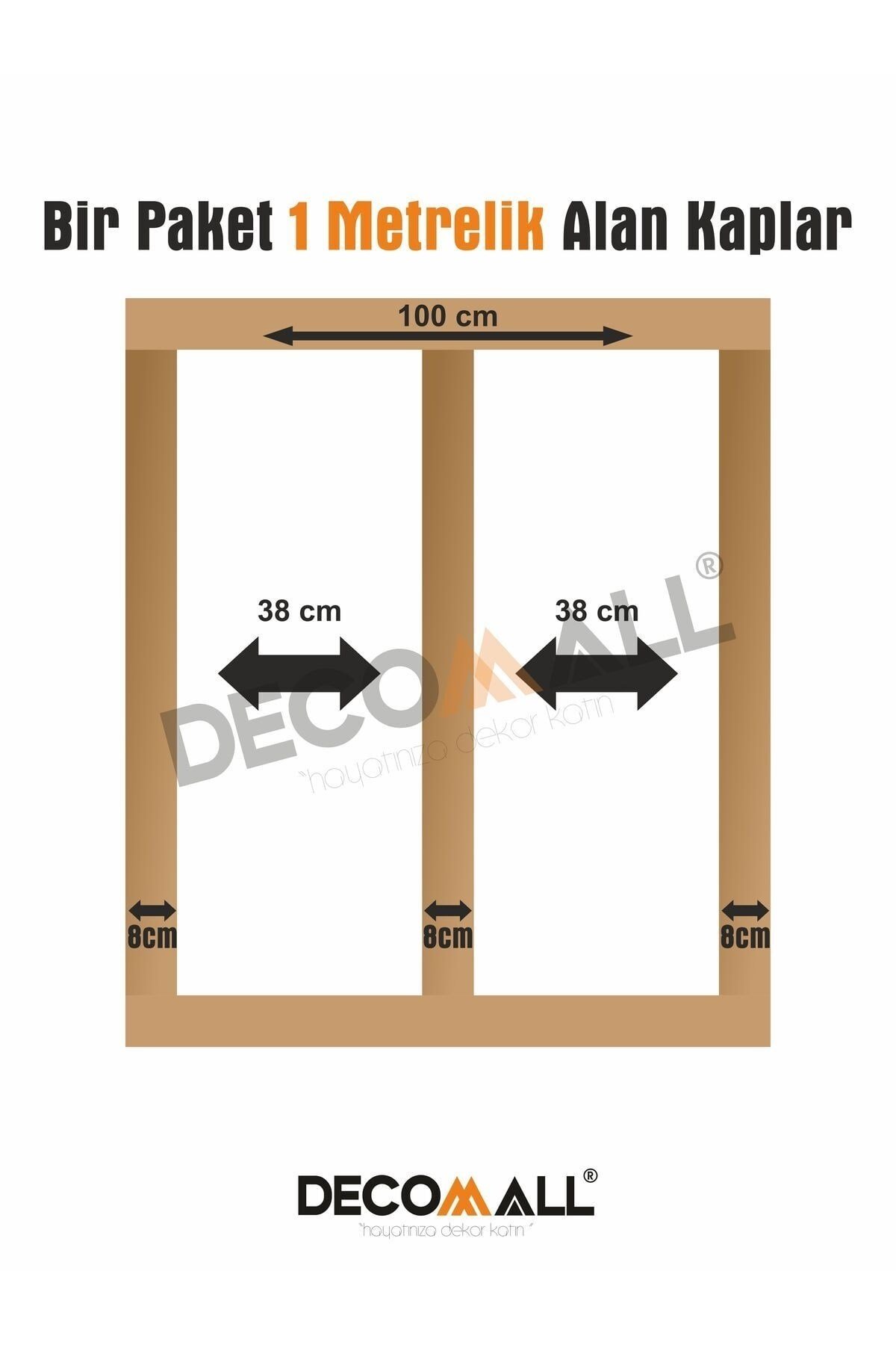 ( 8 X 100 ) 5 ADET Iskandinav Duvar Çıtası Dekoratif Duvar Çıtası Boyanabilir Ahşap 1 takım