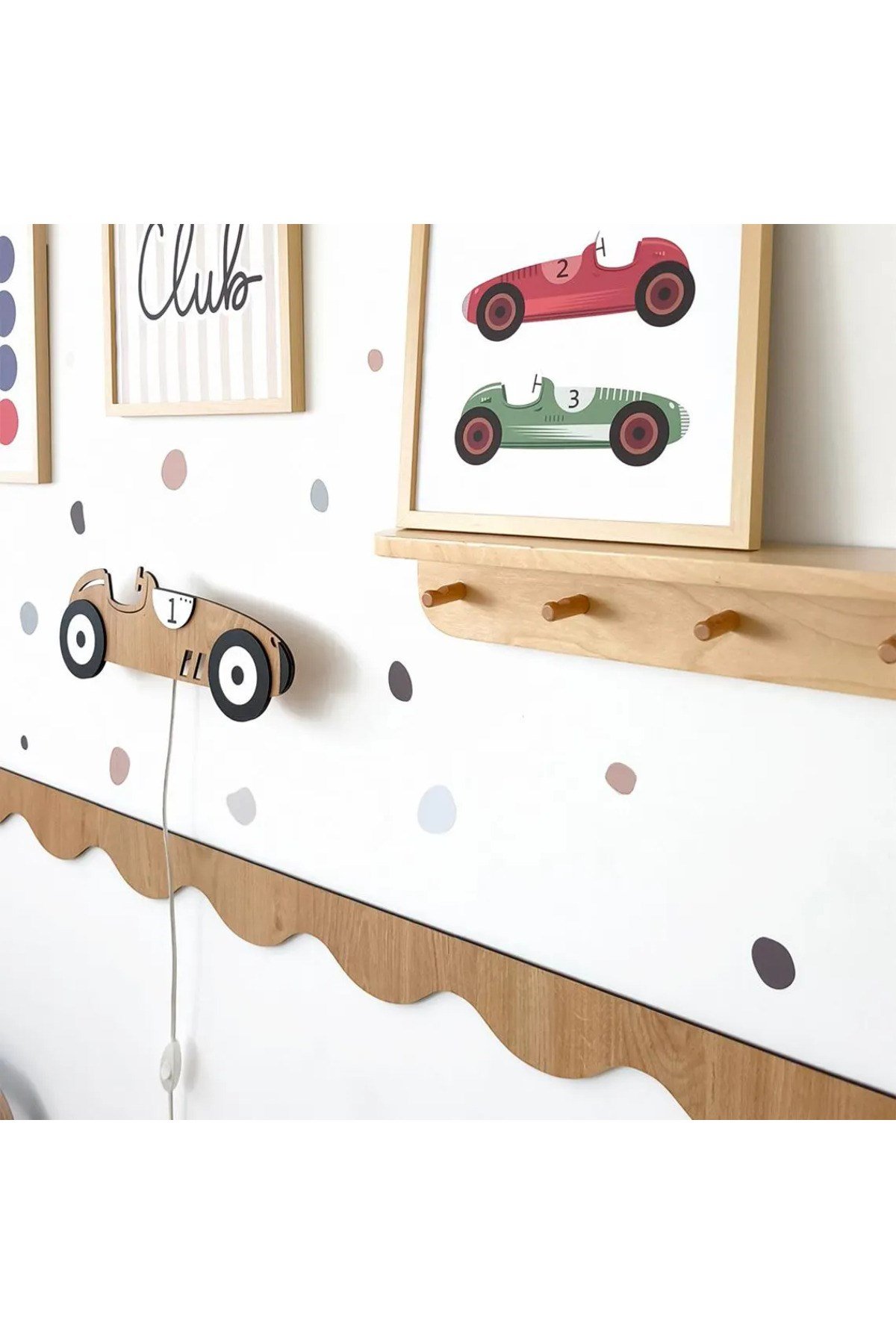 ( PP-52 ) Bebek & Çocuk Odası Ahşap Bordür 3mm Kabartmalı Şerit Duvar Çitası