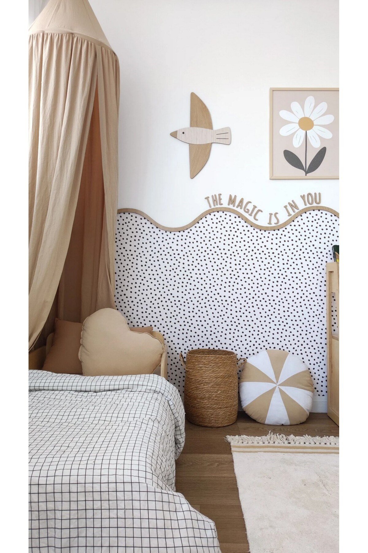 ( PP-57 ) Bebek & Çocuk Odası Ahşap Oval Bordür 3mm Kabartmalı Şerit Boyanabilir