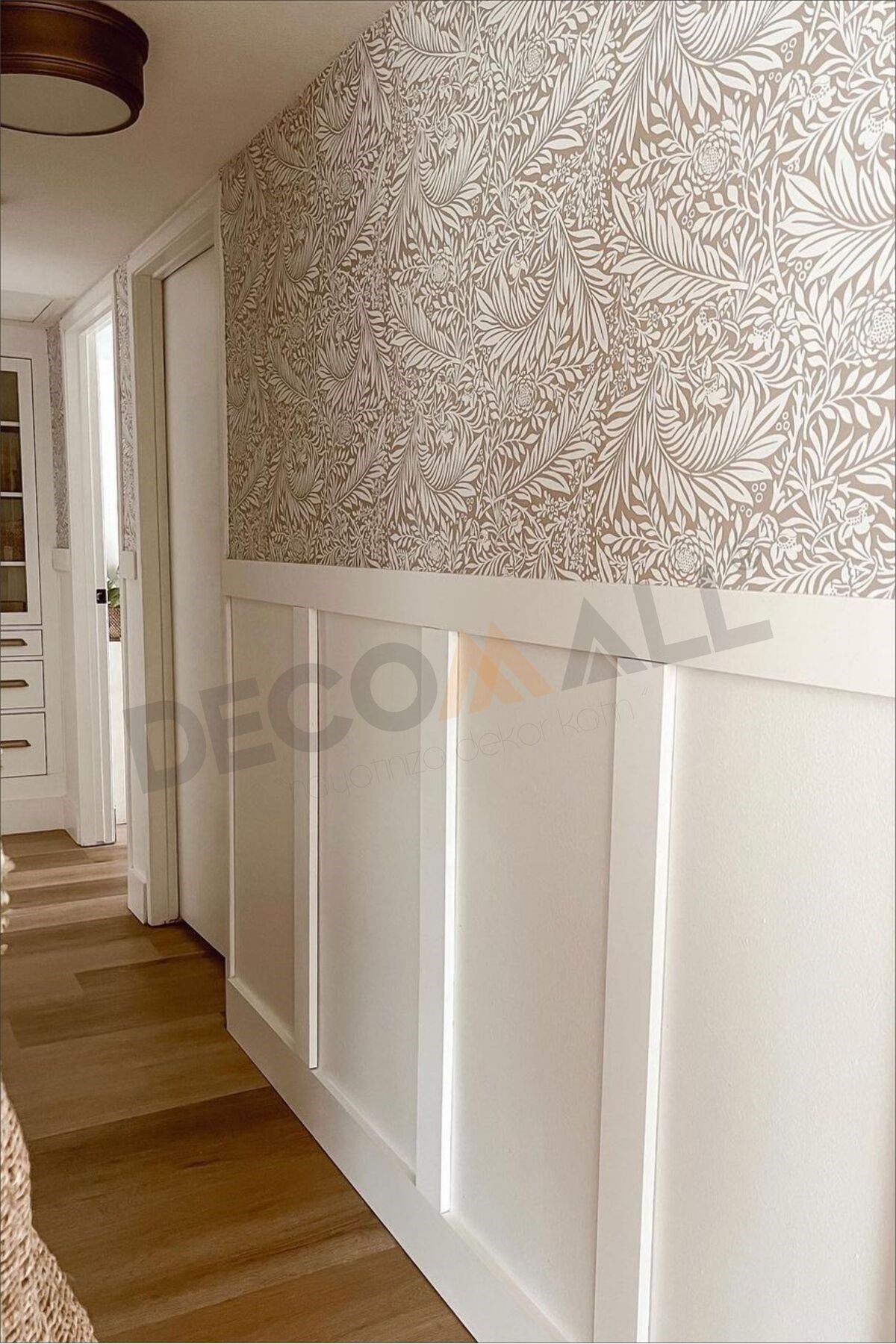10 Adet 8 x 100 cm İskandinav Duvar Çitası Boyanabilir Dekorasyon Çitası Bohem Duvar Kaplama