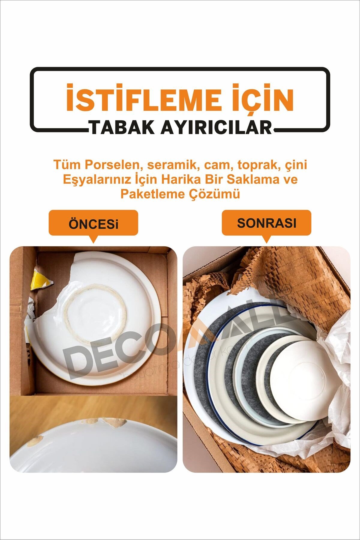 16 Parça Keçe Tabak Koruyucu Tabak Ayırıcılar Porselen Koruyucu Cam Koruyucu Düzenleyici