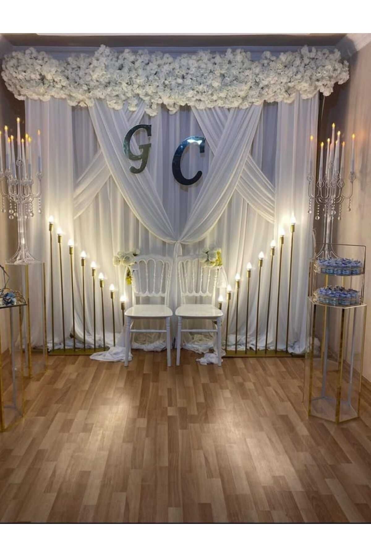 2li Harf 30 Cm Süs Organizasyon Konsept Kına-söz-nişan-nikah Gümüş Pleksi