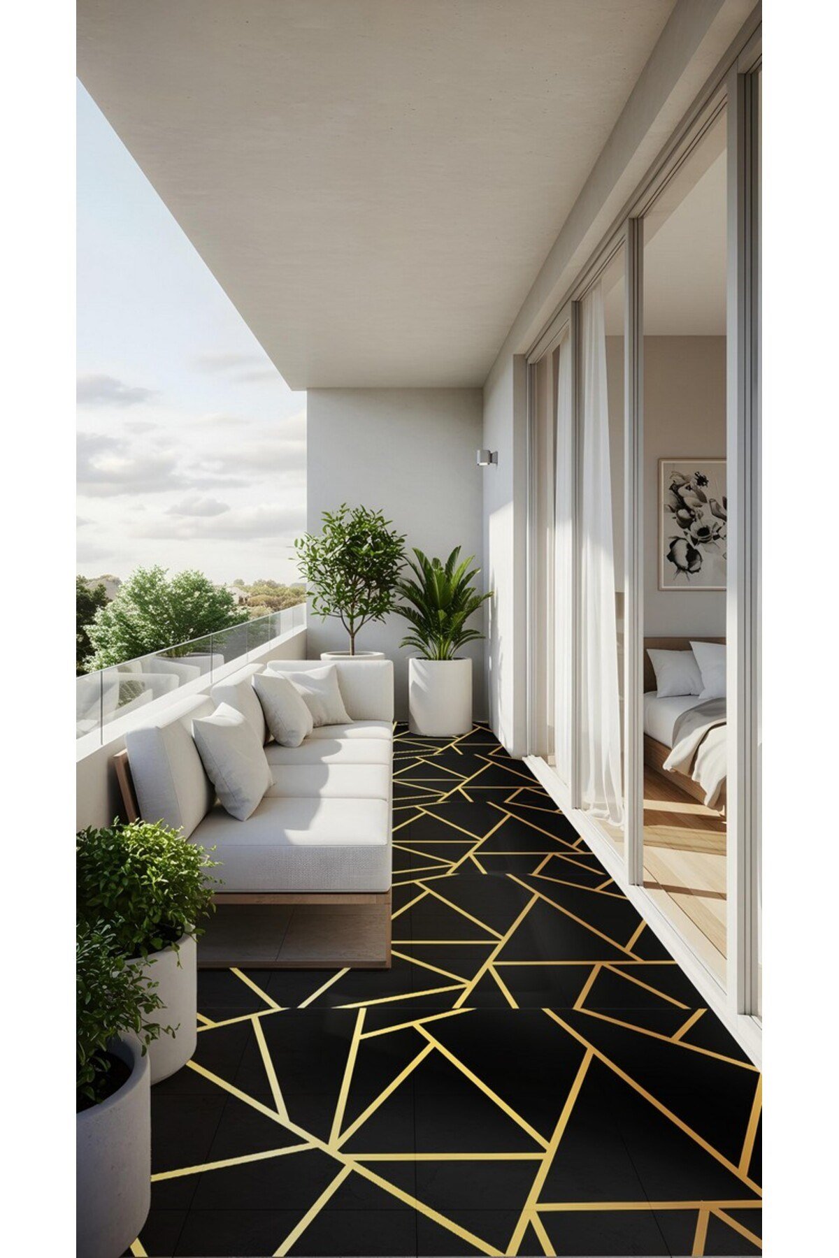 4 Code YAPIŞKANLI DESENLİ FOLYO DUVAR DOLAP MUTFAK TEZGAH ARASI FOLYO KAPLAMA(50x100cm)