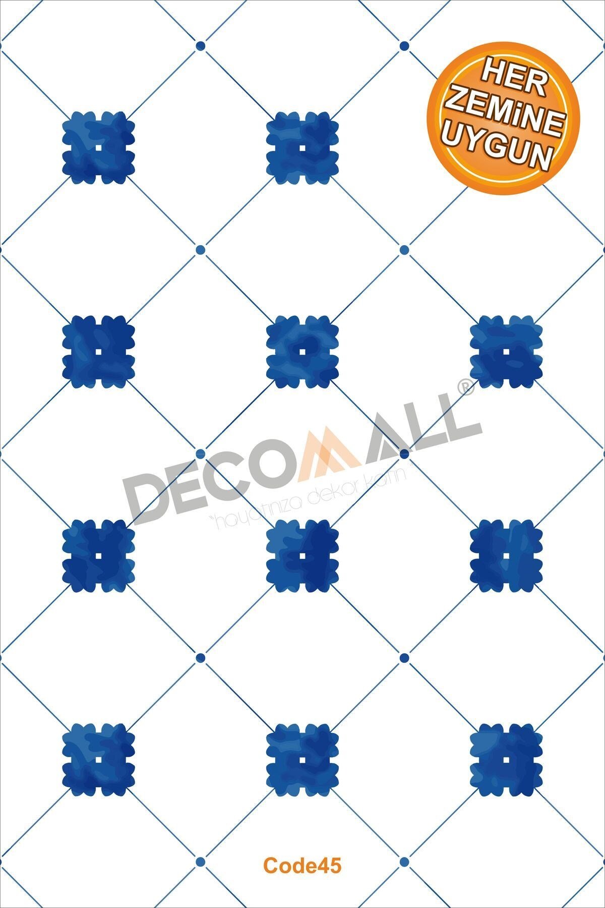 45 Code YAPIŞKANLI DESENLİ FOLYO DUVAR DOLAP MUTFAK TEZGAH ARASI FOLYO KAPLAMA(50x100cm)