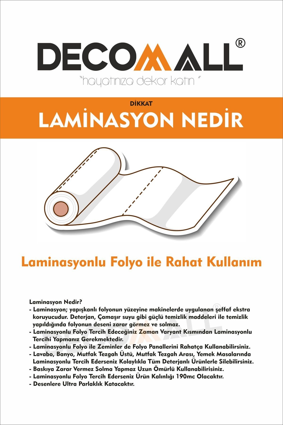 48 Code YAPIŞKANLI DESENLİ FOLYO DUVAR DOLAP MUTFAK TEZGAH ARASI FOLYO KAPLAMA(50x100cm)