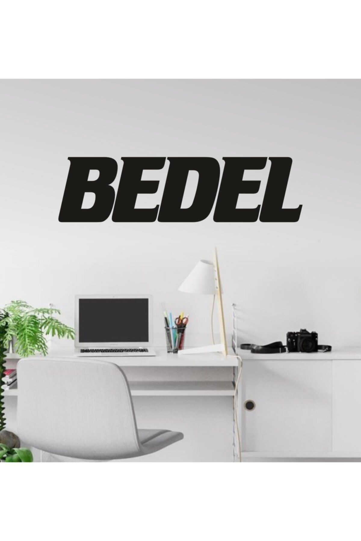 Bedel Dekoratif Ahşap Duvar Yazısı Tablosu