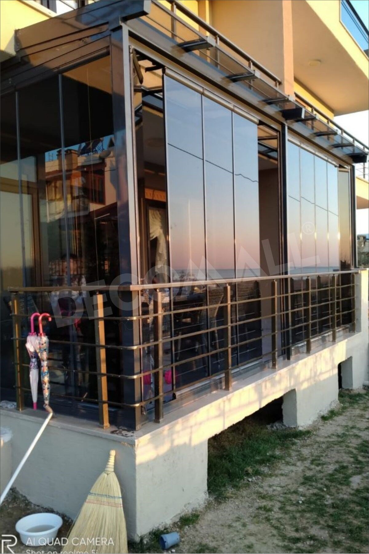 Cam Balkon Cam Filmi Kaplama Siyah Koyu Kaplama Güvenlik Filmi 50 cm x 200 cm