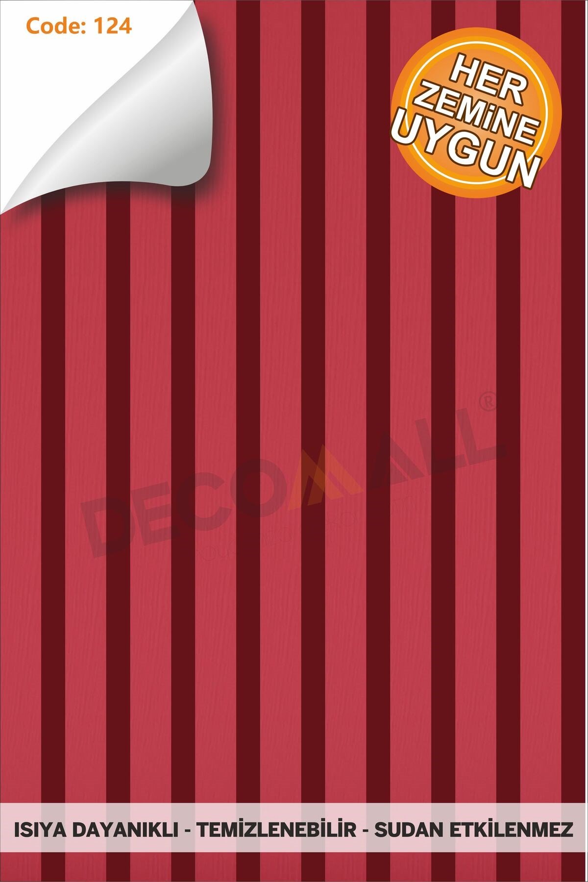 Code124 KENDİNDEN YAPIŞKANLI DUVAR KAPLAMA AHŞAP ÇİTA GÖRÜNÜMLÜ FOLYO İSKANDİNAV PANEL (100X300cm)