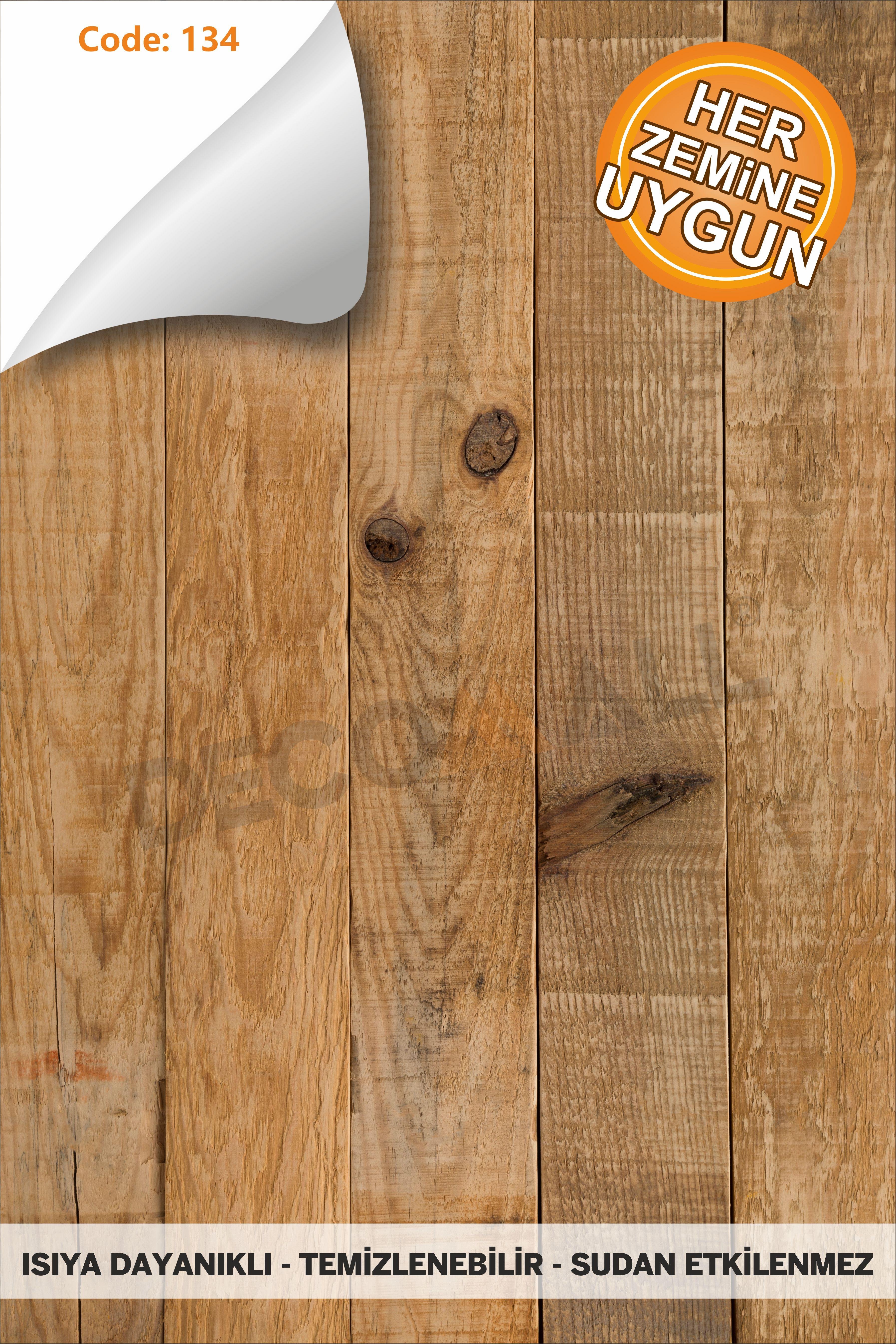 Code134 KENDİNDEN YAPIŞKANLI DUVAR KAPLAMA AHŞAP ÇİTA GÖRÜNÜMLÜ FOLYO İSKANDİNAV PANEL (100X300cm)