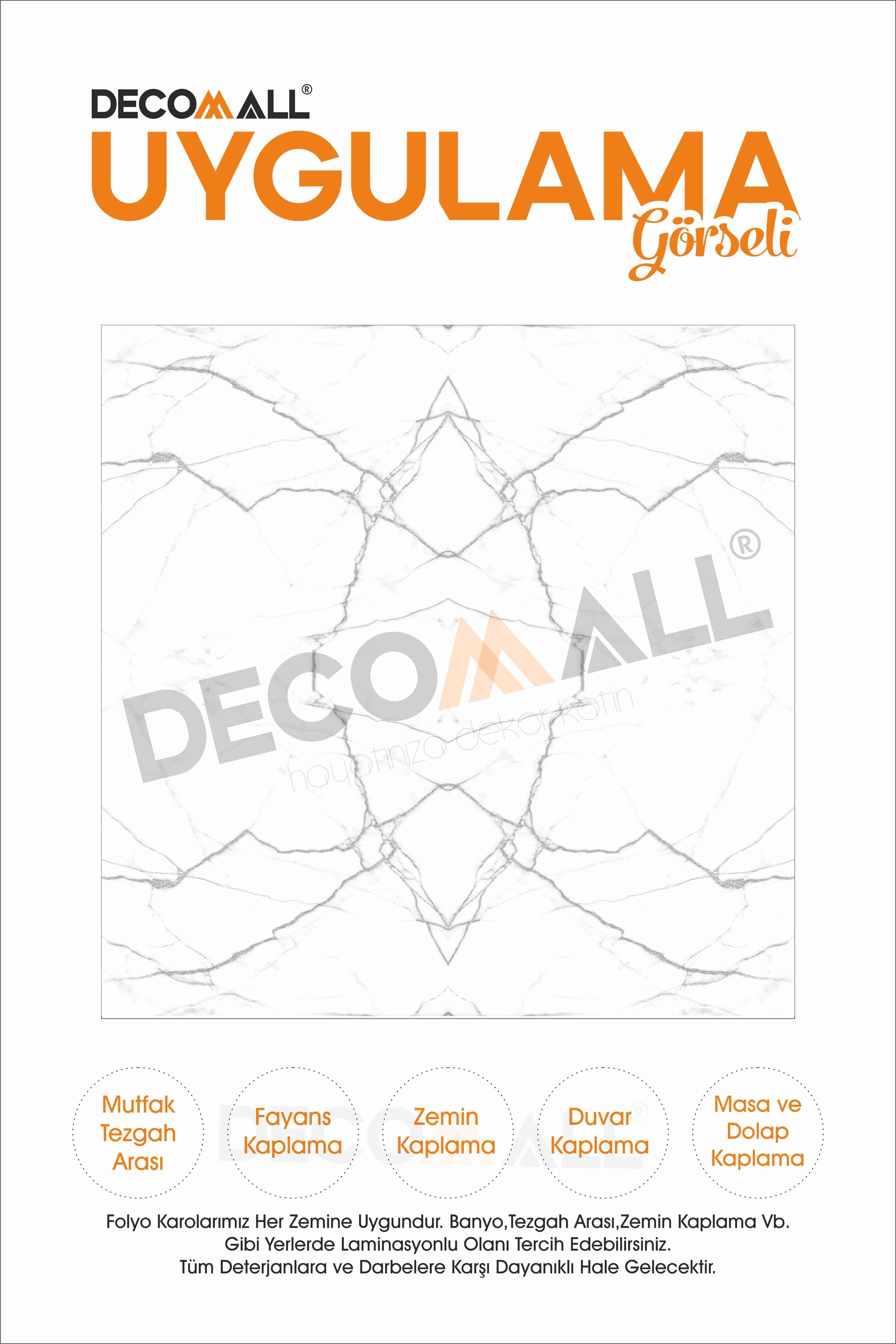 CodeK-16 Kendinden Yapışkanlı FOLYO KARO Suya Dayanıklı Mutfak Banyo Zemin Kaplama 30x30 Cm(4 ADET)