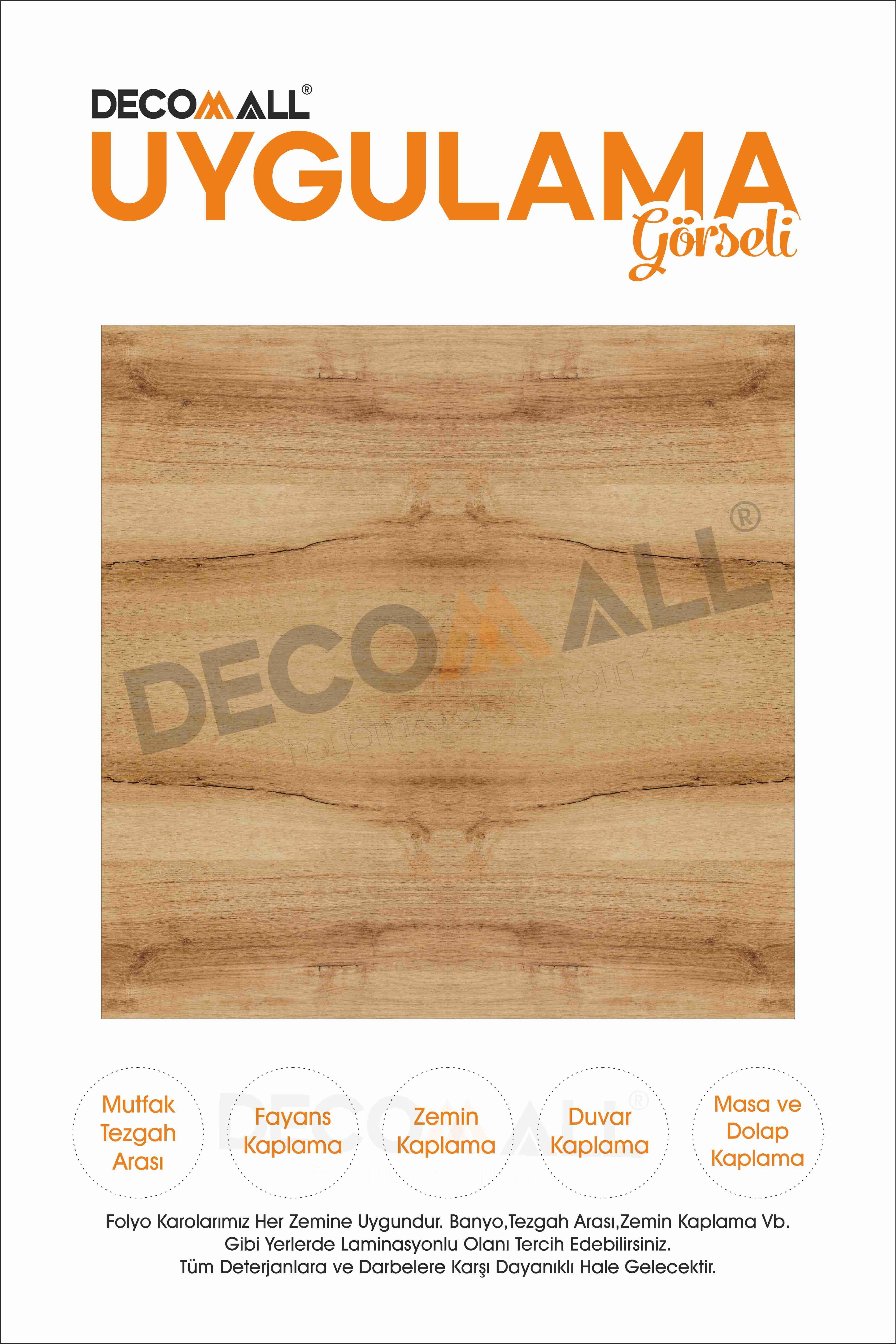 CodeK-19 Kendinden Yapışkanlı FOLYO KARO Suya Dayanıklı Mutfak Banyo Zemin Kaplama 30x30 Cm(4 ADET)