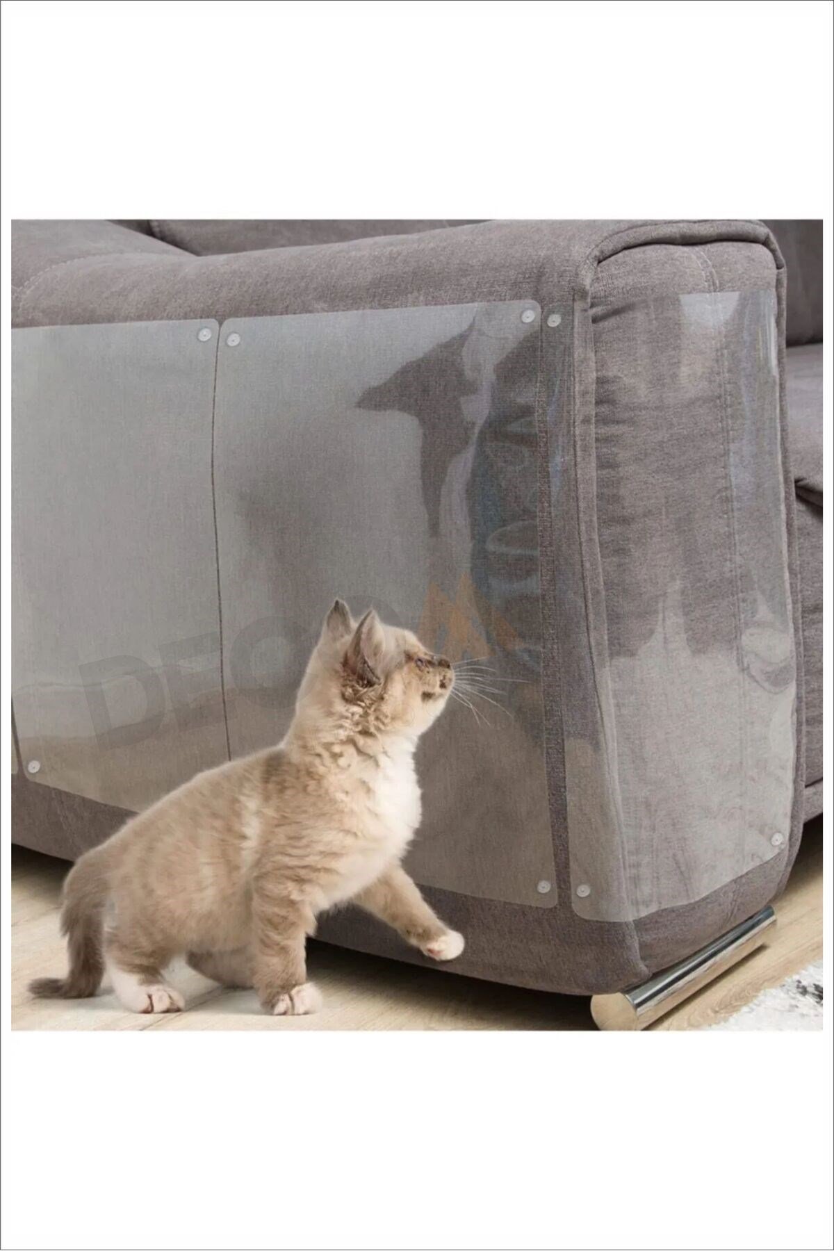 DD 20 x 50 cm Kedi Koltuk Tırmalama Koruyucu Şeffaf Yapışkanlı Mobilya Tırmalama Önleyici Koruma