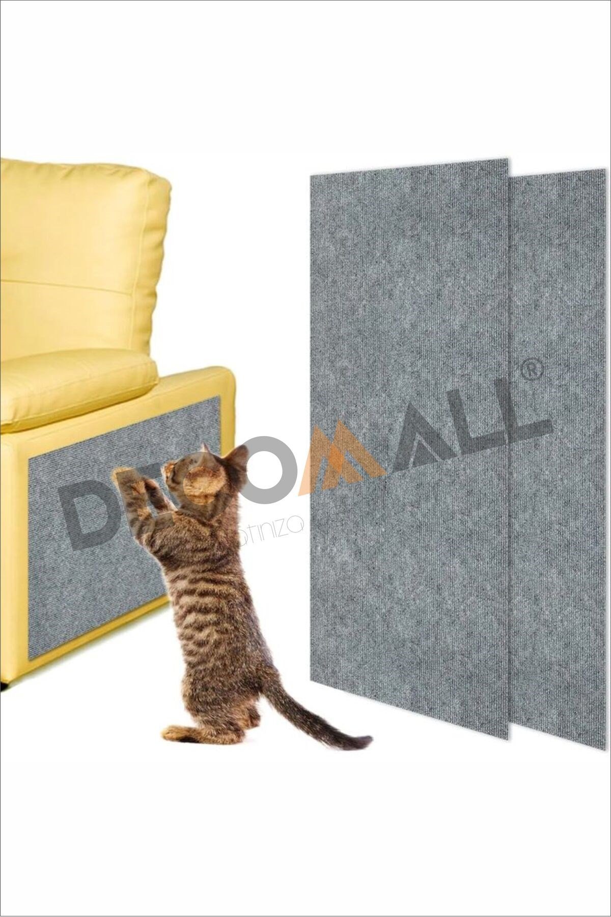 DD 30 x 100 cm Kedi Koltuk Tırmalama Koruyucu Keçe Mobilya Tırmalama Önleyici Koruma Asılabilir