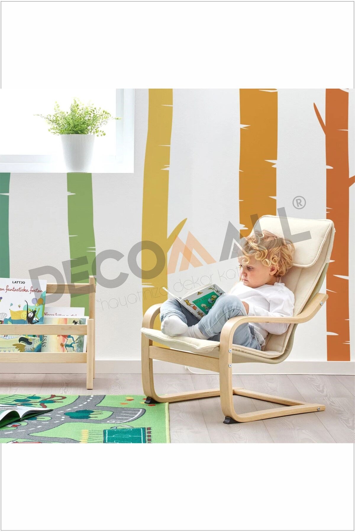 DS-25 BOHEM KEMER MİNİMALİST PİNTEREST GÖKKUŞAĞI ÇOCUK ODASI DUVAR STİCKERİ KENDİNDEN YAPIŞKANLI