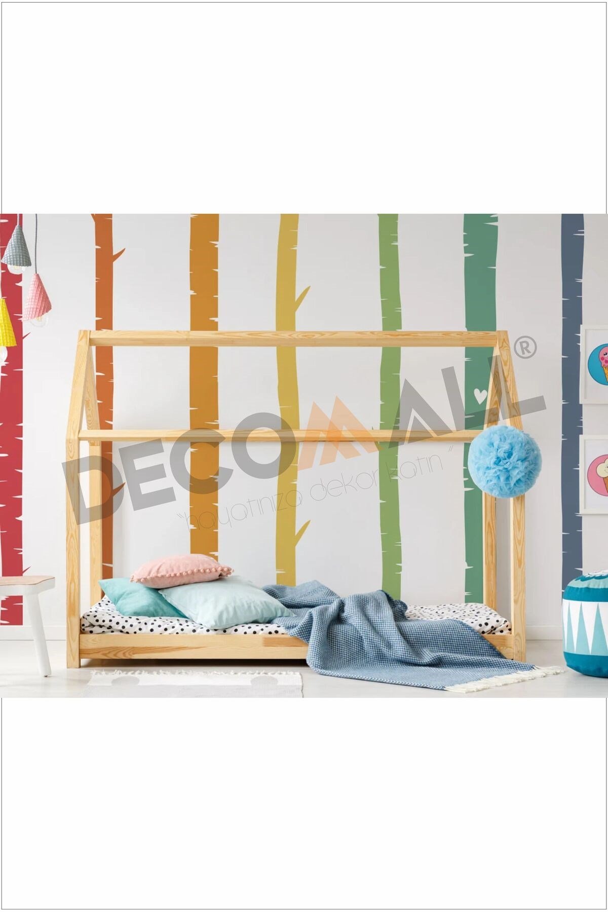 DS-25 BOHEM KEMER MİNİMALİST PİNTEREST GÖKKUŞAĞI ÇOCUK ODASI DUVAR STİCKERİ KENDİNDEN YAPIŞKANLI