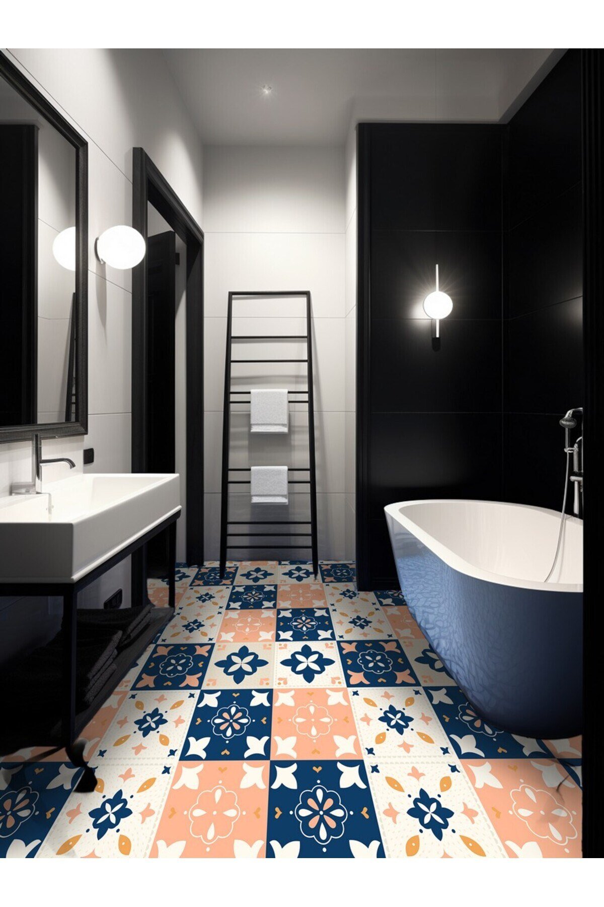 K-29 Kendinden Yapışkanlı FOLYO KARO Suya Dayanıklı Mutfak Banyo Zemin Kaplama 30x30 Cm(4 ADET)