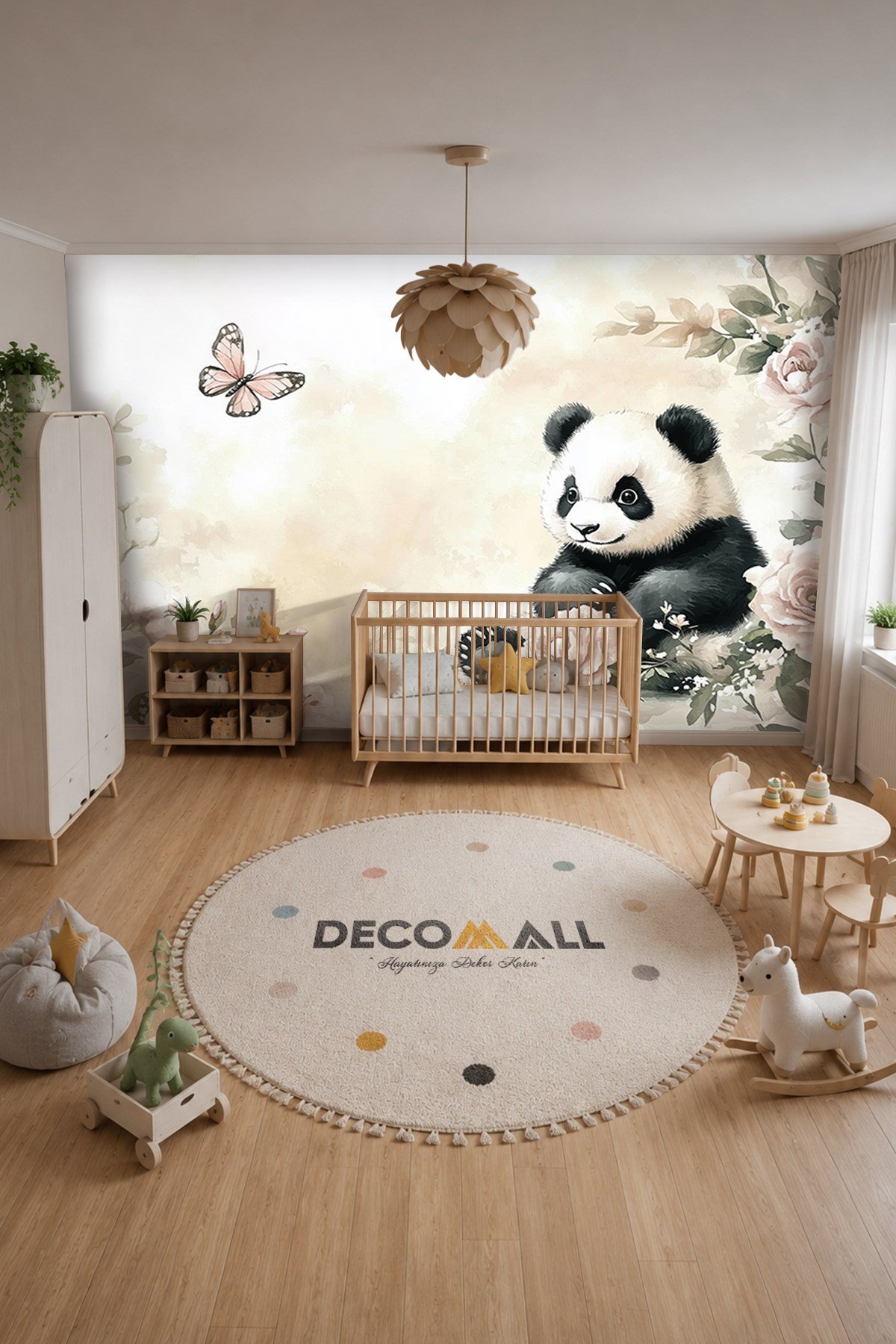(Kids-20) Çocuk Bekek Genç Odası Tek Parça Duvar Kağıdı Kabartmalı 3D Görünümlü Yapışkan Hediyeli