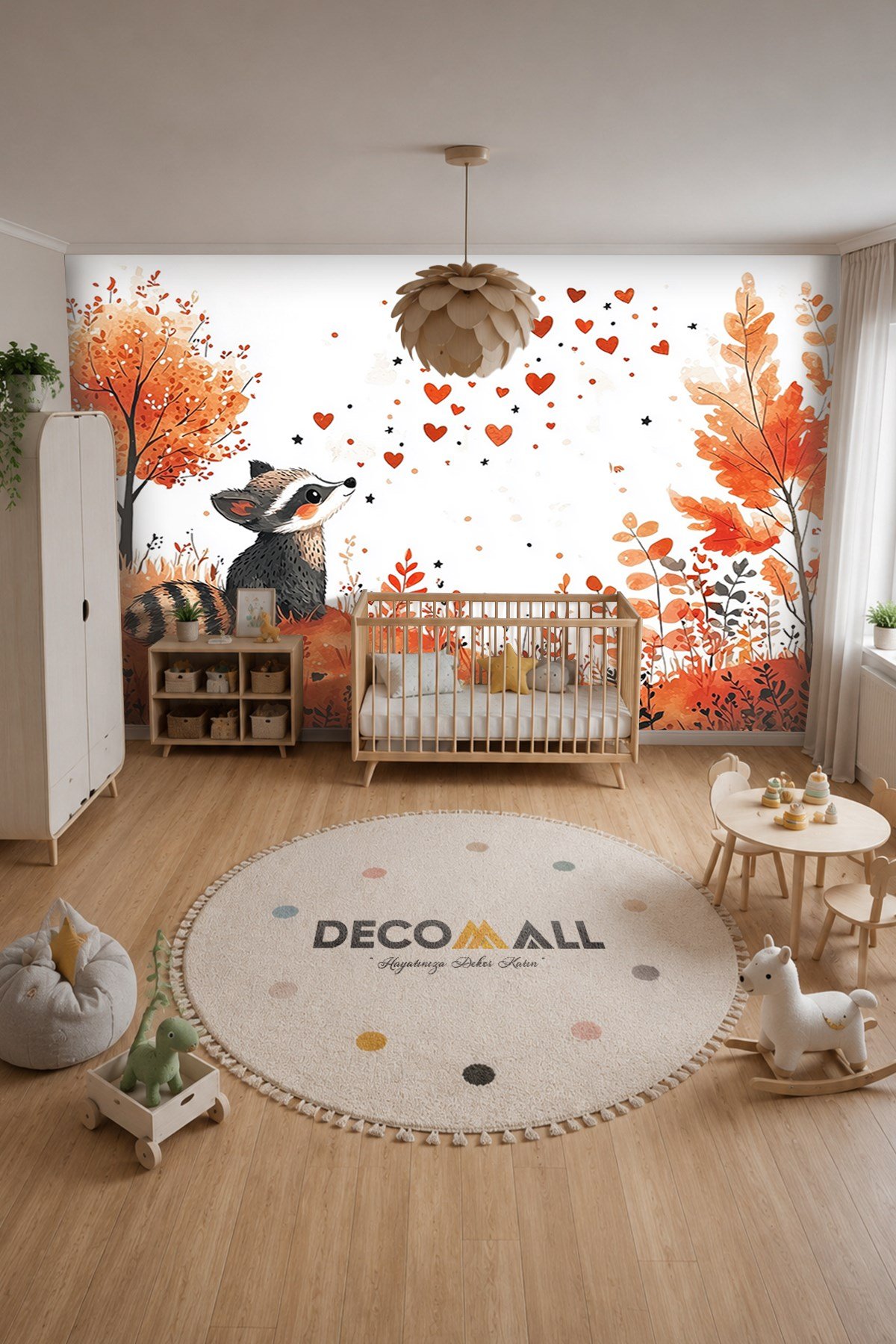 (Kids-42) Çocuk Bekek Genç Odası Tek Parça Duvar Kağıdı Kabartmalı 3D Görünümlü Yapışkan Hediyeli