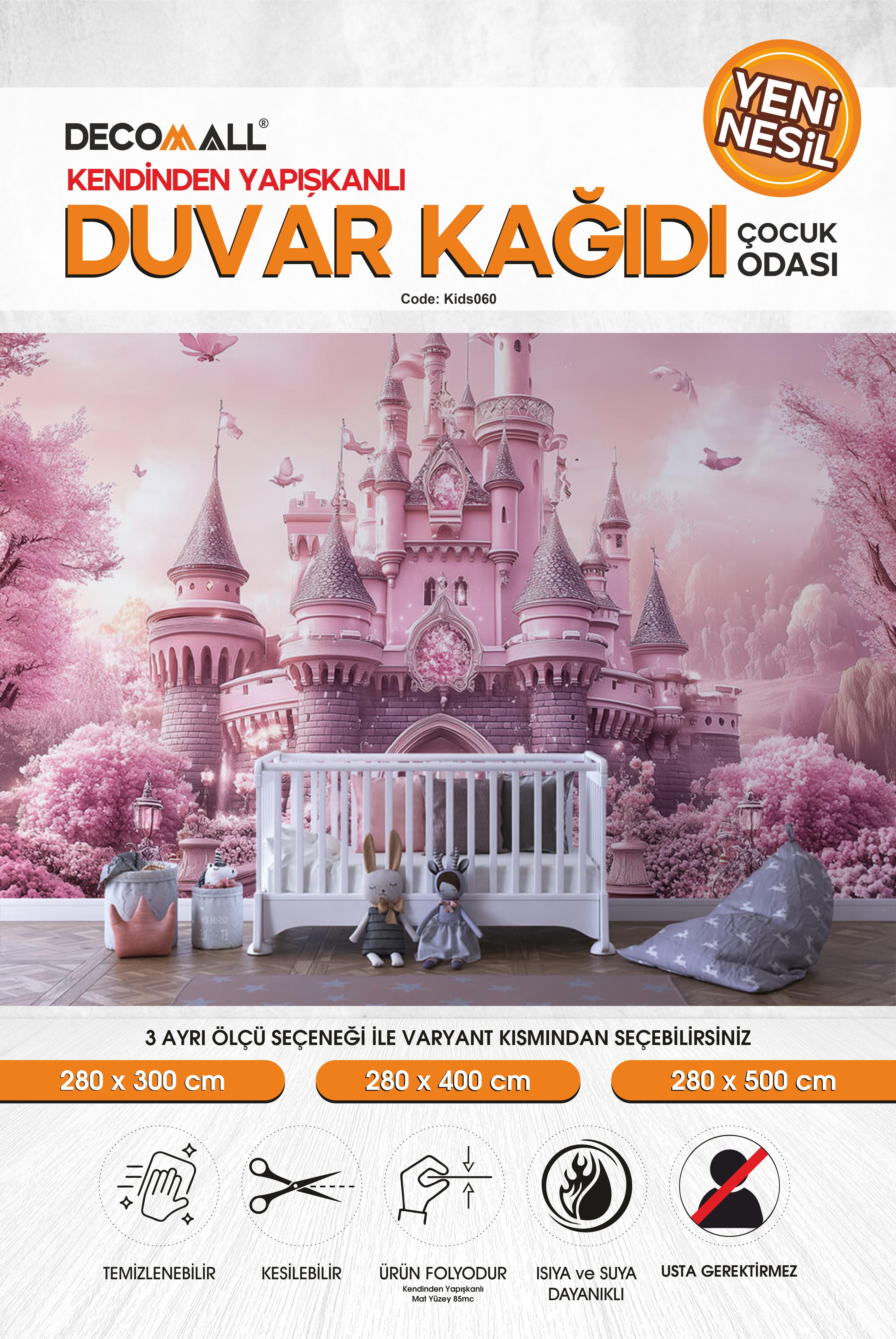 kids060 Yeni Nesil Kendinden Yapışkanlı Çocuk Odası Duvar Kağıdı Duvar Posteri Yapışkanlı 