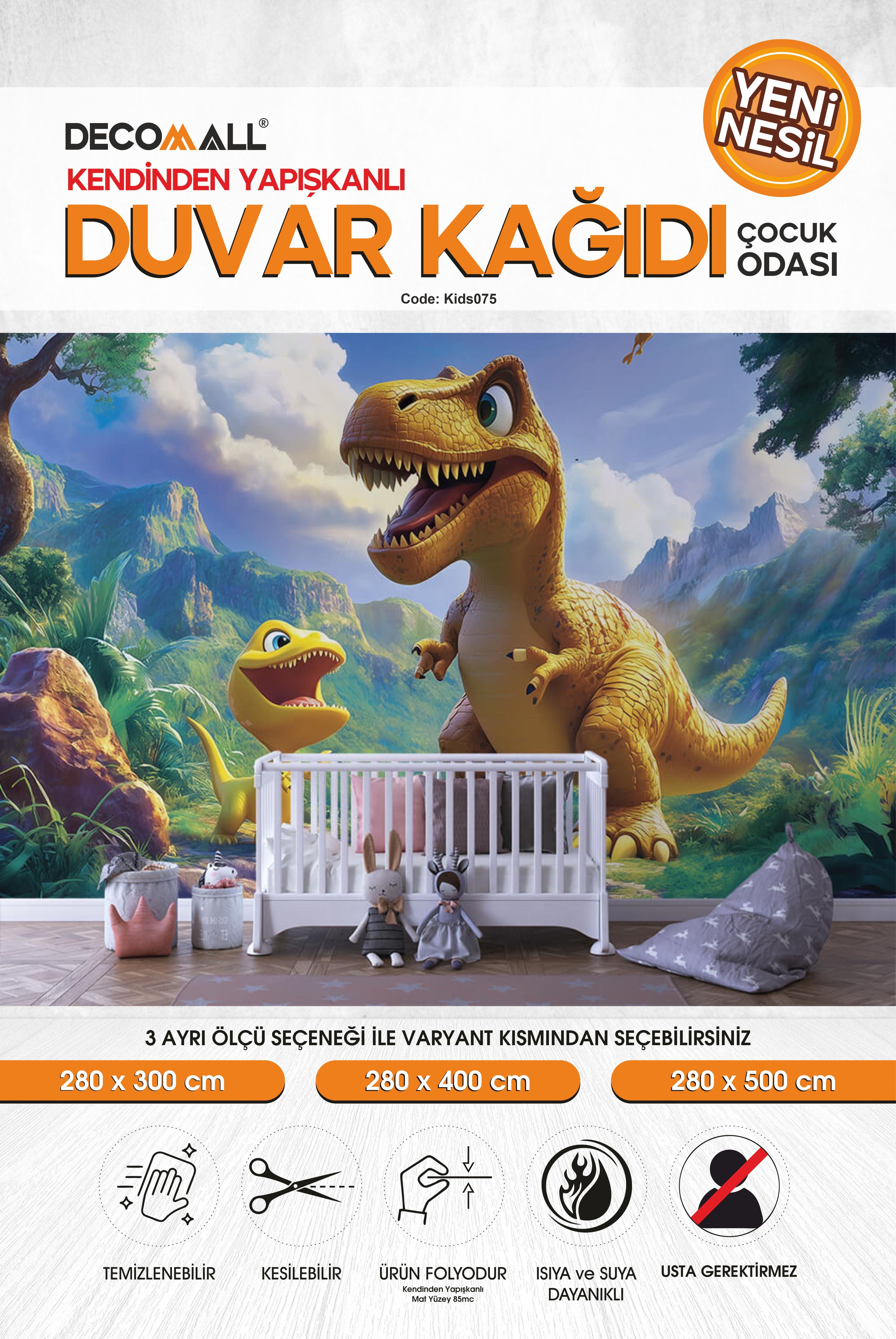 kids075 Yeni Nesil Kendinden Yapışkanlı Çocuk Odası Duvar Kağıdı Duvar Posteri Yapışkanlı 