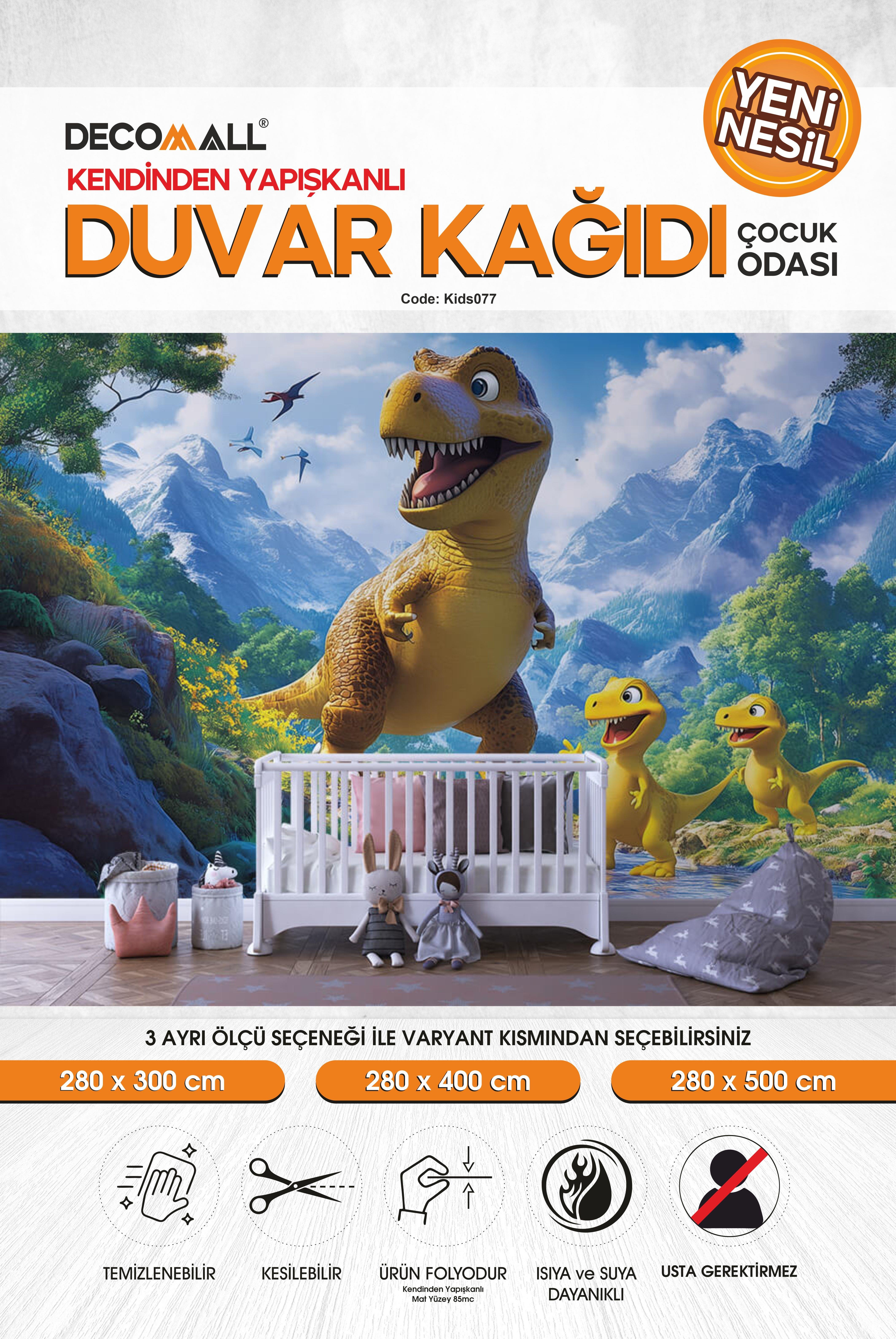 kids077 Yeni Nesil Kendinden Yapışkanlı Çocuk Odası Duvar Kağıdı Duvar Posteri Yapışkanlı 