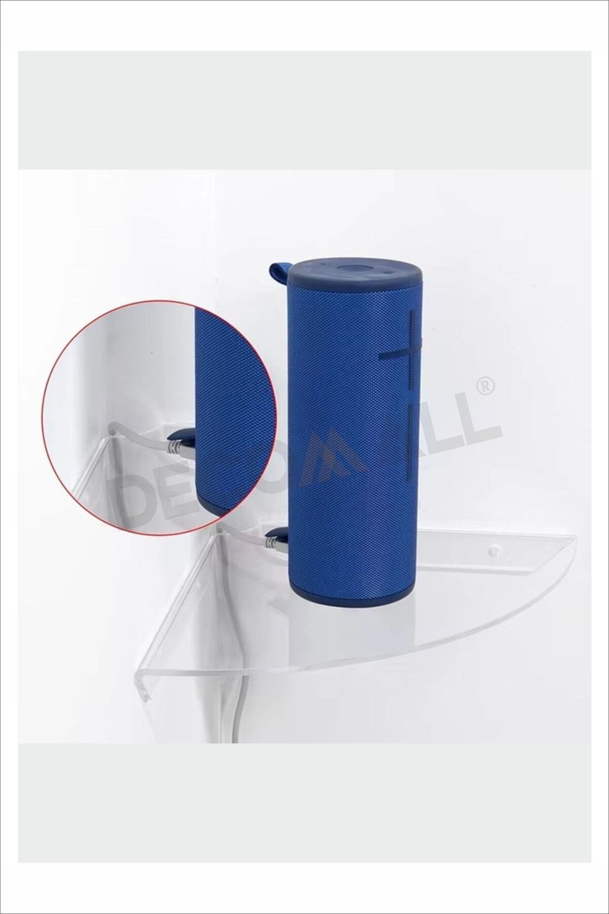 Köşeli Banyo Raf Şeffaf x2 Adet 20x20cm Banyo Düzenleyici Banyo Raf Sabunluk Raf Düzenleyici