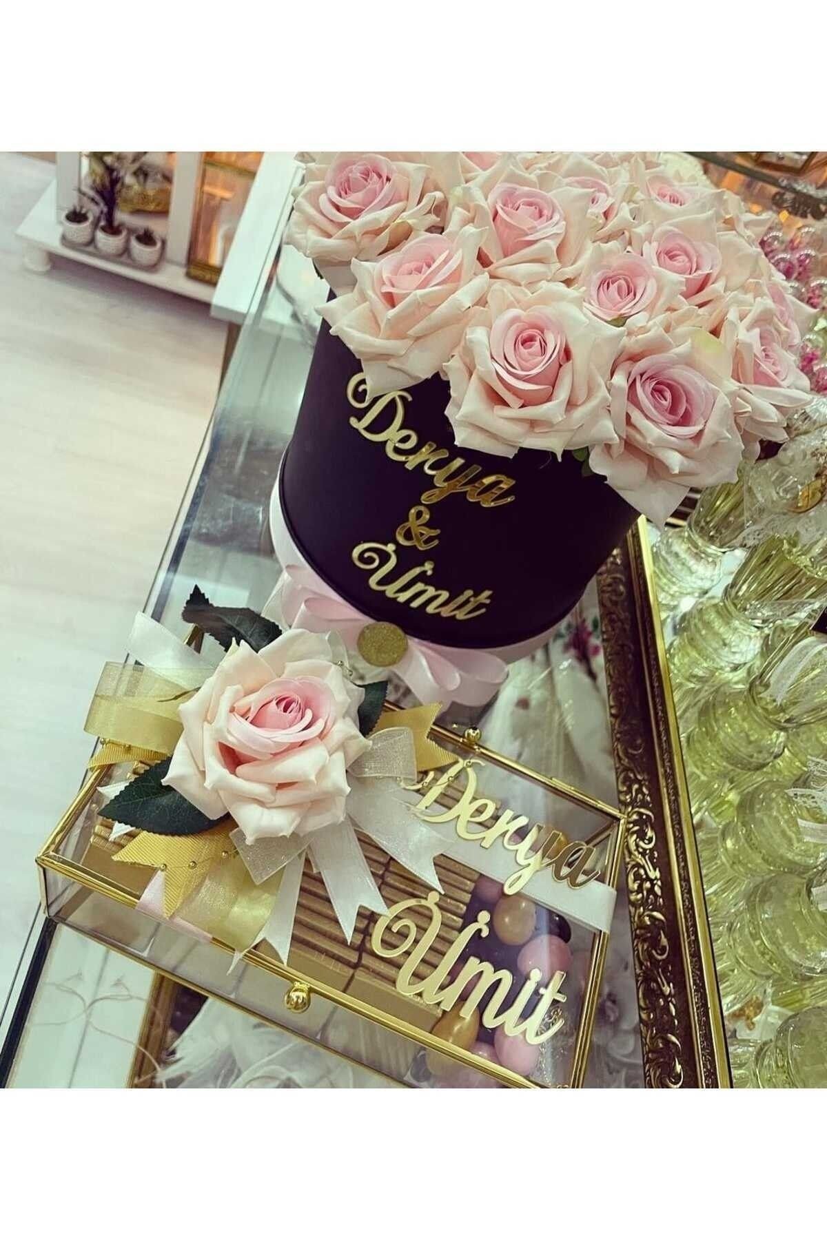 Nişan Tepsisi Isimleri Kız Isteme Çiçeği Ve Çikolata Kutusu Isimleri Pleksi 8 Cm