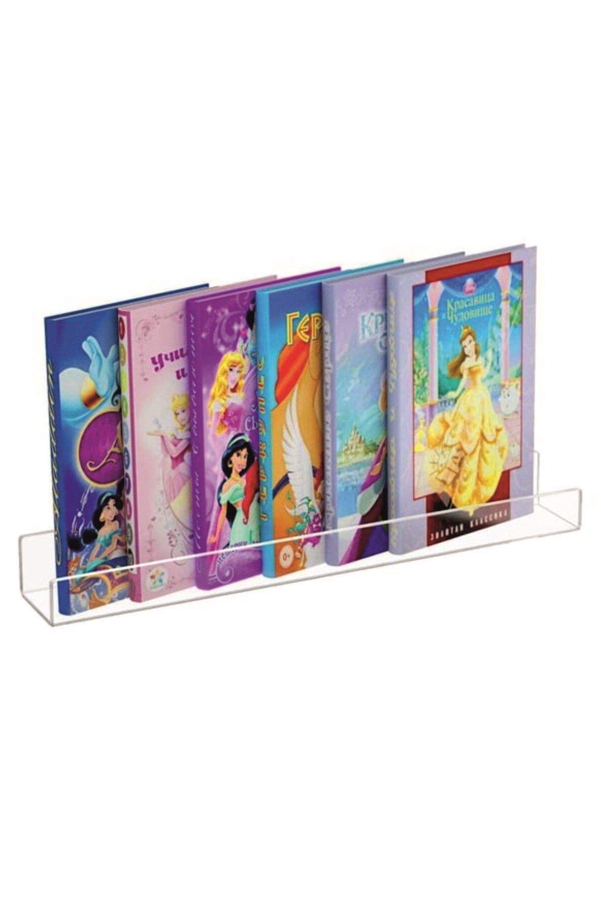 Pleksi Kitap Duvar Rafı Şeffaf--40x10cm Koruma Jelatinlerini Sökünüz--