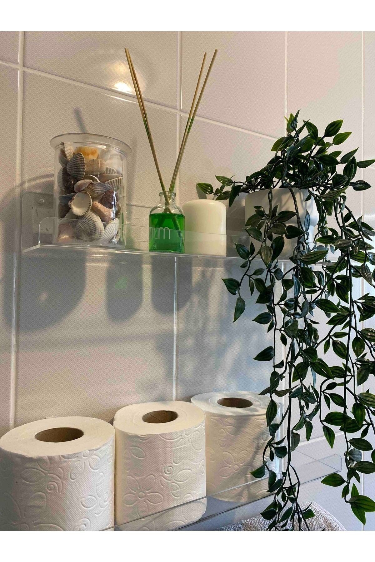 Pleksi Raf 2 Adet 30 Cm Şeffaf