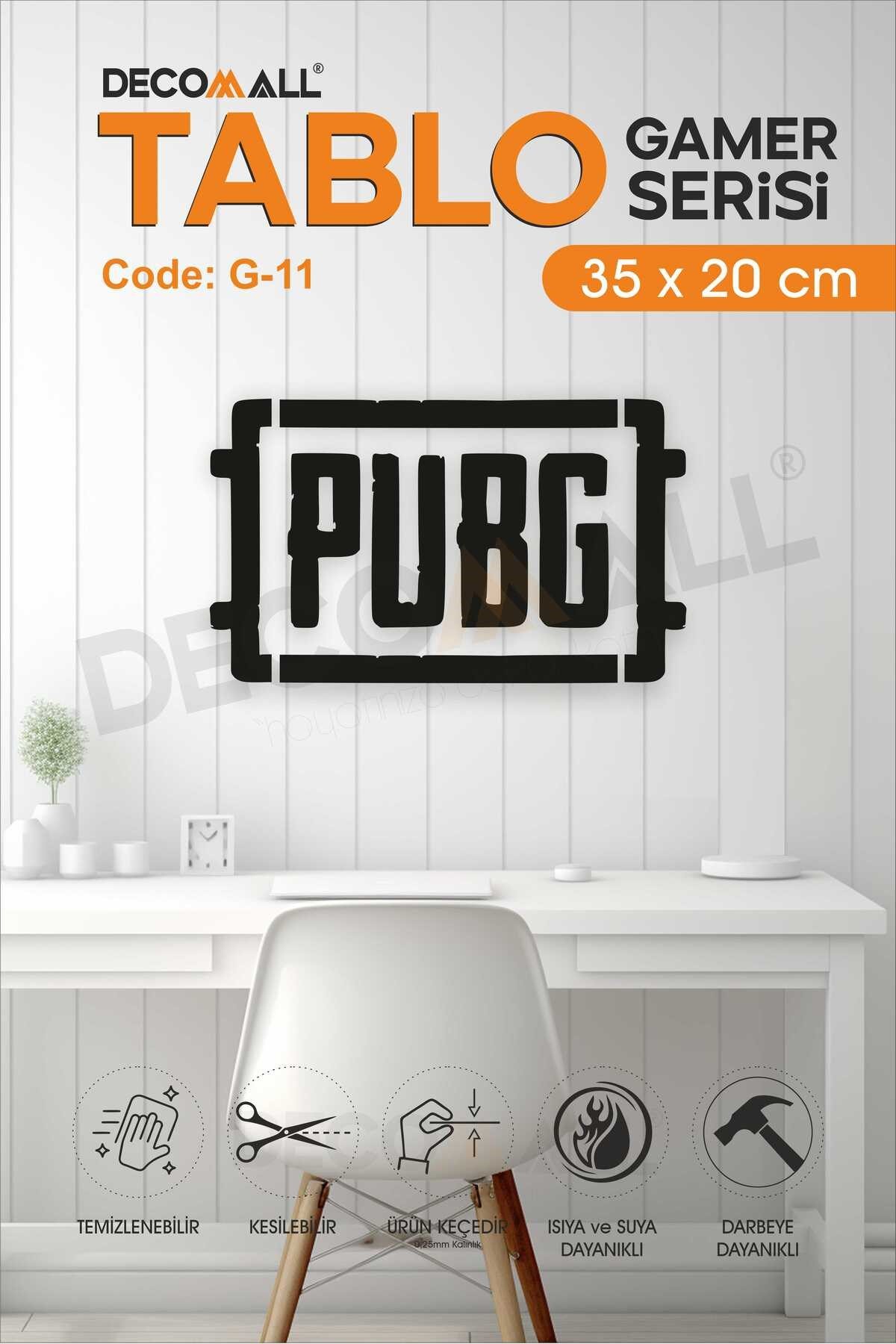 PUBG 2D Kabartmalı Duvar Dekor Tablosu Duvar Süsü GAMER TABLO