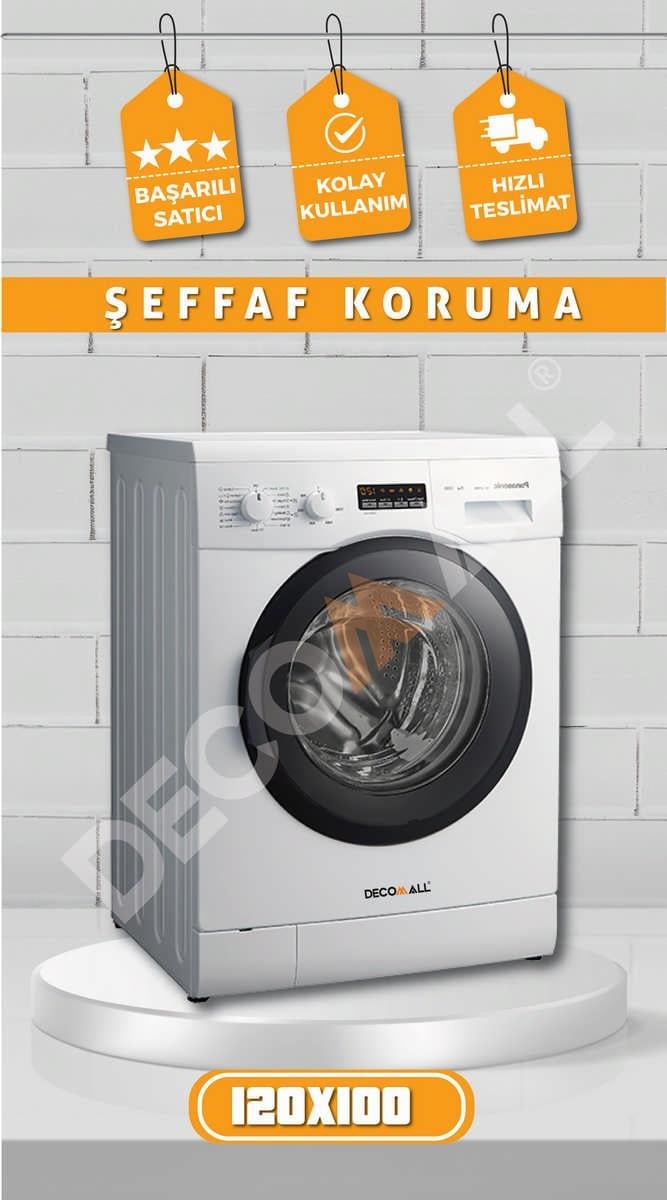ŞEFFAF Buzdolabı Beyaz Eşya Zemin Dolap Fayans Kaplama Kendinden Yapışkanlı Folyo (200x100cm)