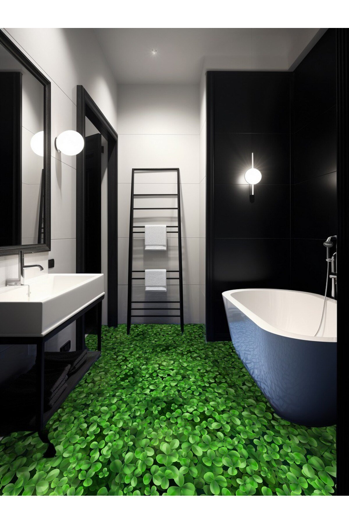 Suya Dayanıklı 100 x 100cm Mutfak Banyo Zemin Mermer Mobilya Fayans Yapışkanlı Folyo Kaplama Code162