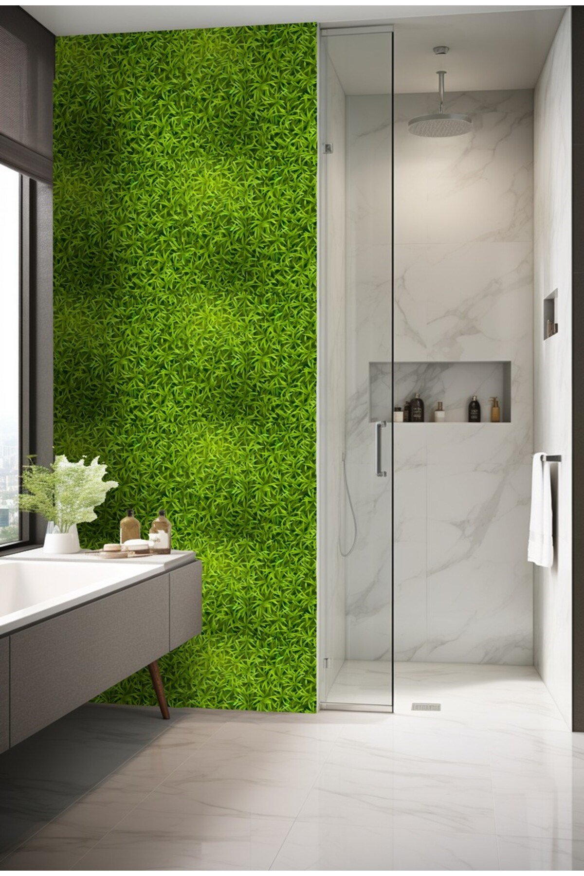 Suya Dayanıklı 100 x 100cm Mutfak Banyo Zemin Mermera Fayans Yapışkanlı Folyo (LAMİNASYONLU)Code161