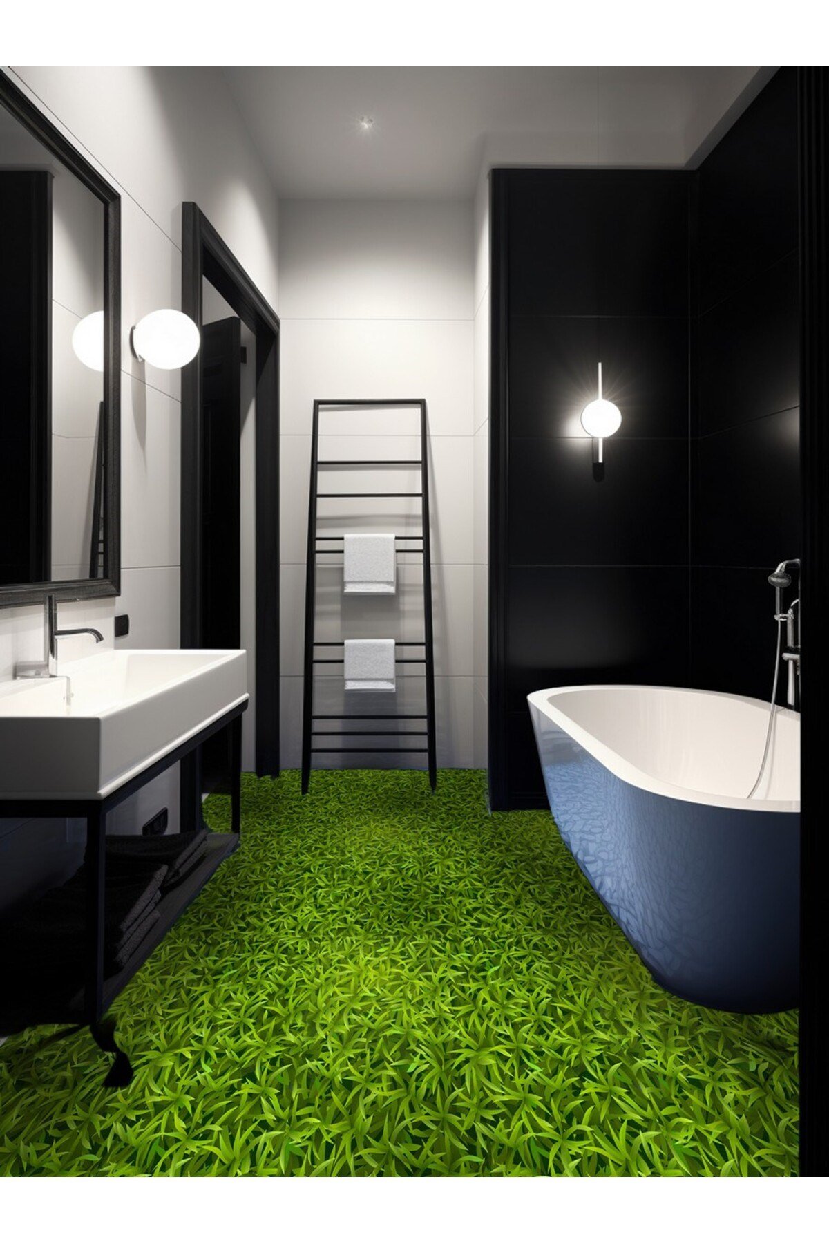 Suya Dayanıklı 100 x 100cm Mutfak Banyo Zemin Mermera Fayans Yapışkanlı Folyo (LAMİNASYONLU)Code161