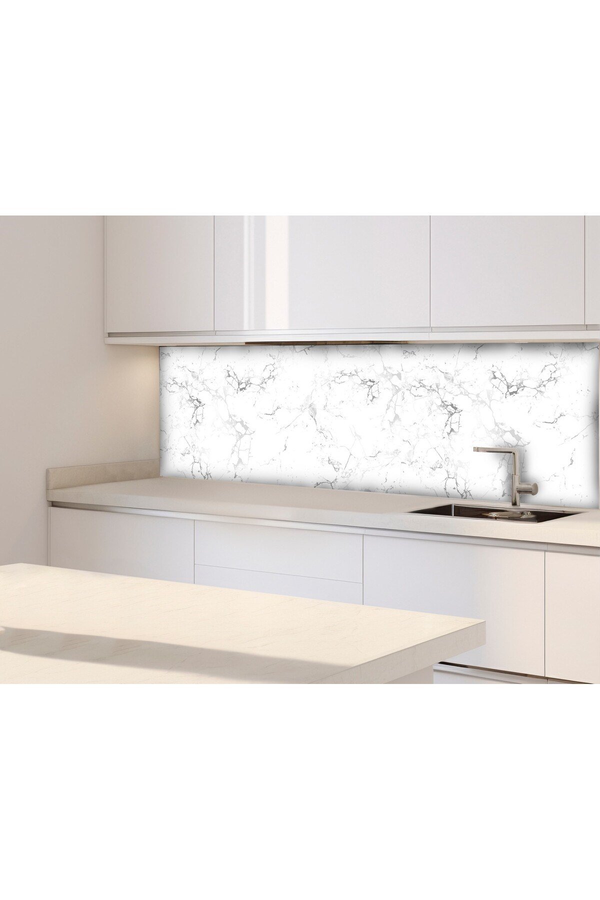 Suya Dayanıklı 100x100 Cm Mutfak Banyo Zemin Mermer Fayans Yapışkanlı Folyo (LAMİNASYONLU) Code 165