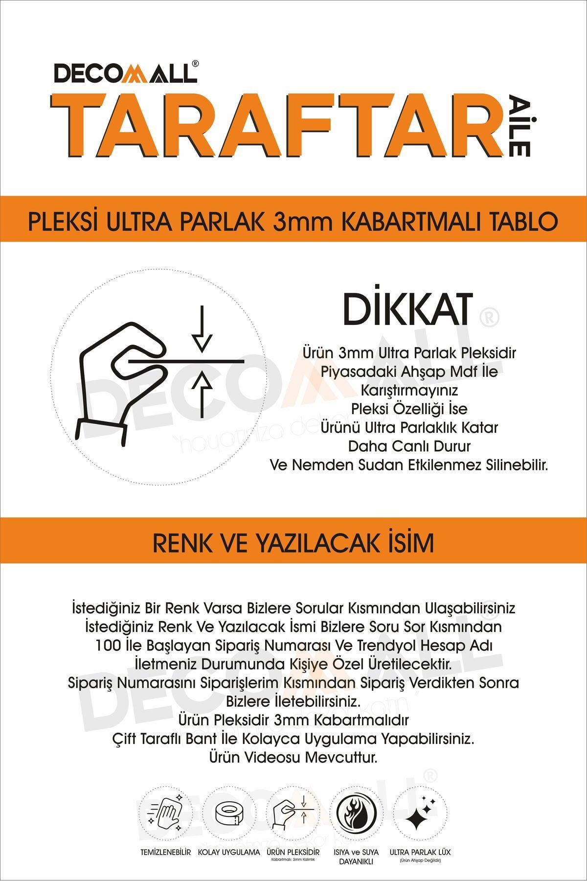 TT12 TARAFTAR AİLE TABLOSU PLEKSİ ULTRA LÜX TAKIM TABLO DEKORASYON TABLO BABA-KIZ