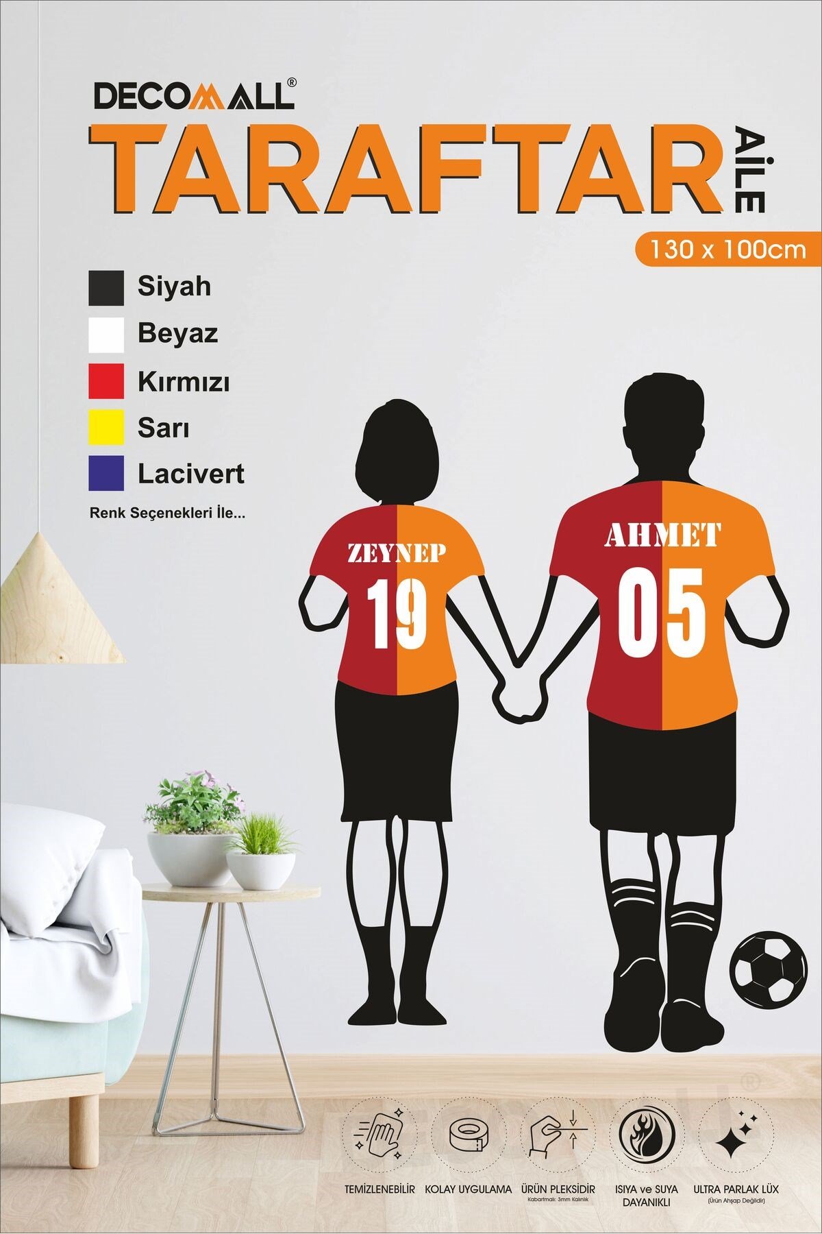 TT16 TARAFTAR AİLE TABLOSU PLEKSİ ULTRA LÜX TAKIM TABLO DEKORASYON TABLO AİLE