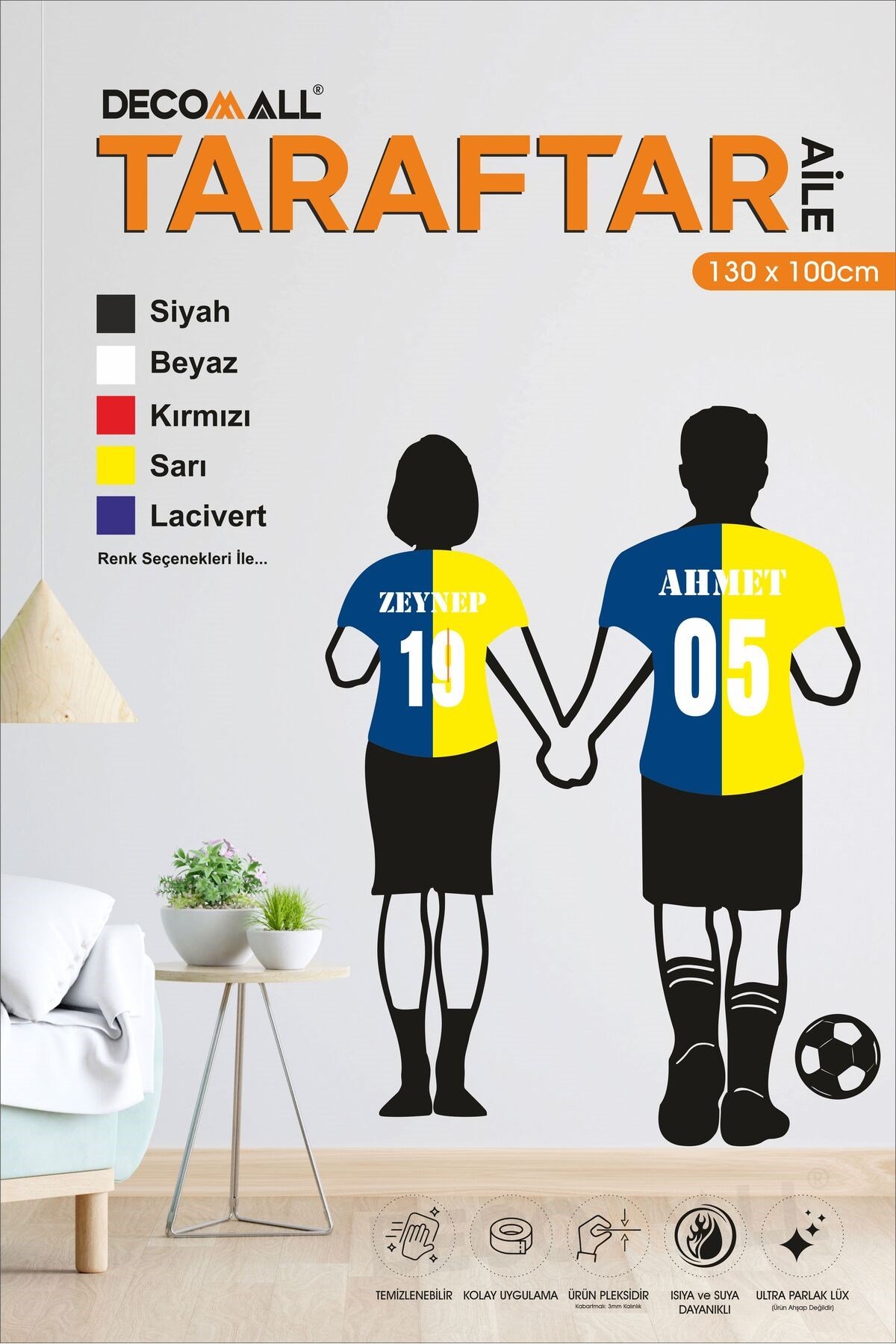 TT16 TARAFTAR AİLE TABLOSU PLEKSİ ULTRA LÜX TAKIM TABLO DEKORASYON TABLO AİLE