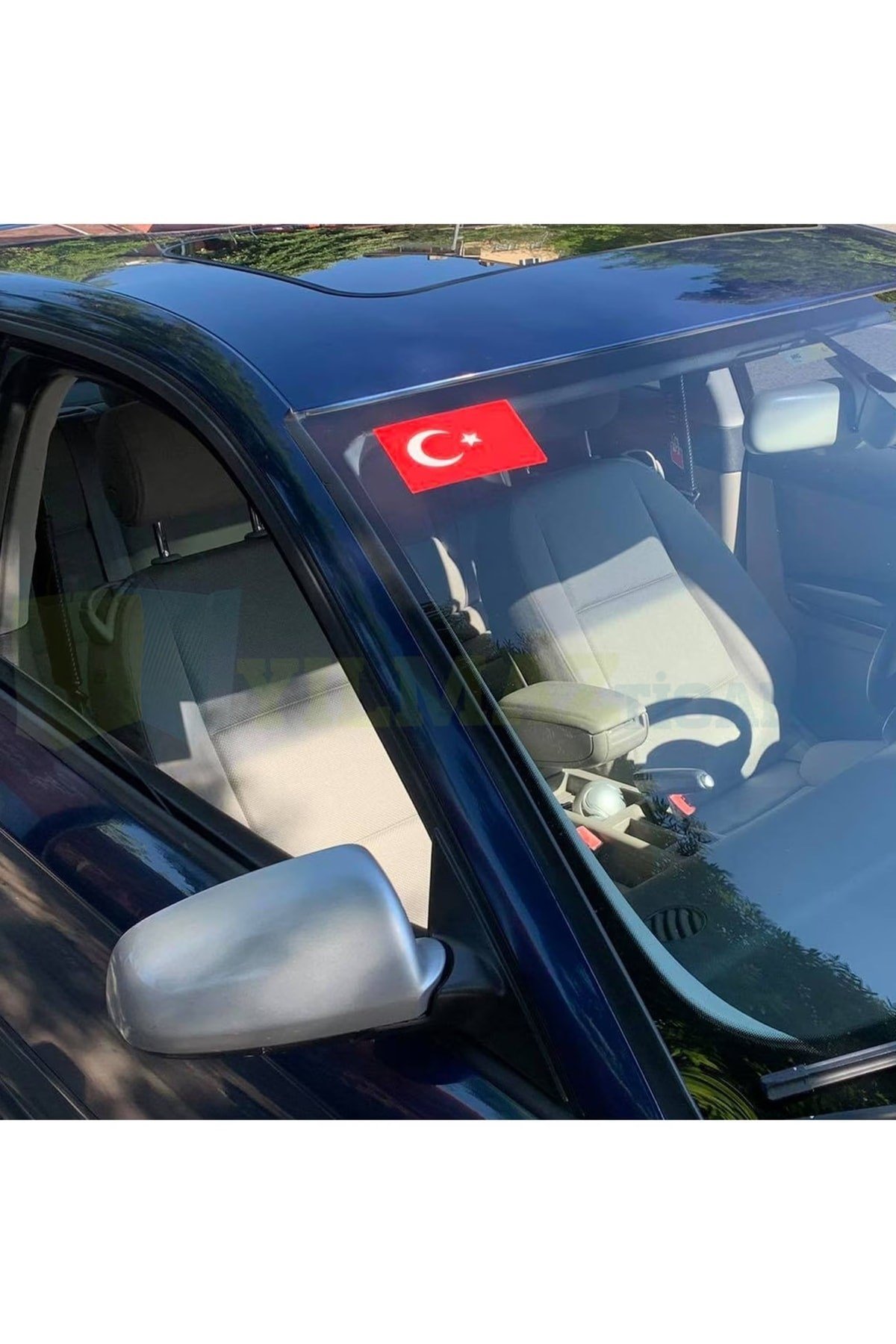 Türk Bayrağı Ön Cam Üst Köşe 12x8cm 1 Adet Bayrak Üst Cam Sticker