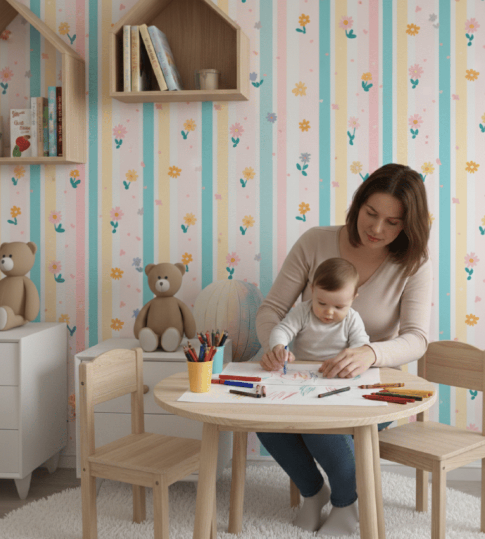 Yeni Nesil Kendinden Yapışkanlı Çocuk Odası Duvar Kağıdı Duvar Posteri Yapışkanlı kids 142