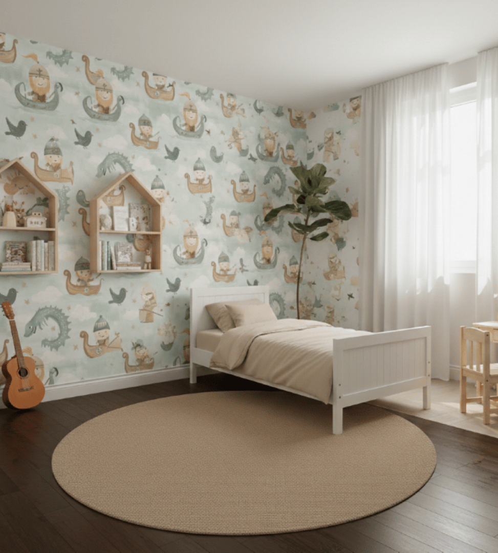 Yeni Nesil Kendinden Yapışkanlı Çocuk Odası Duvar Kağıdı Duvar Posteri Yapışkanlı kids 145