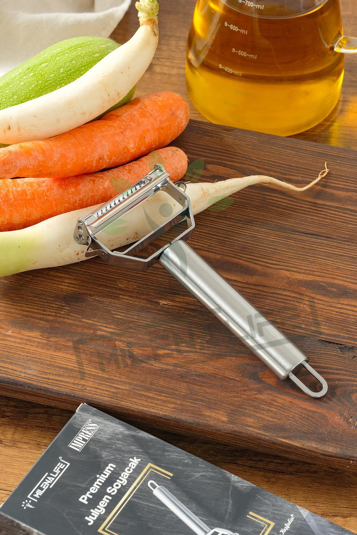 1. Kalite Pratik Paslanmaz Çelik Turbo Jülyen Meyve Sebze Soyucu Kesici Doğrayıcı Mutfak Gereçleri