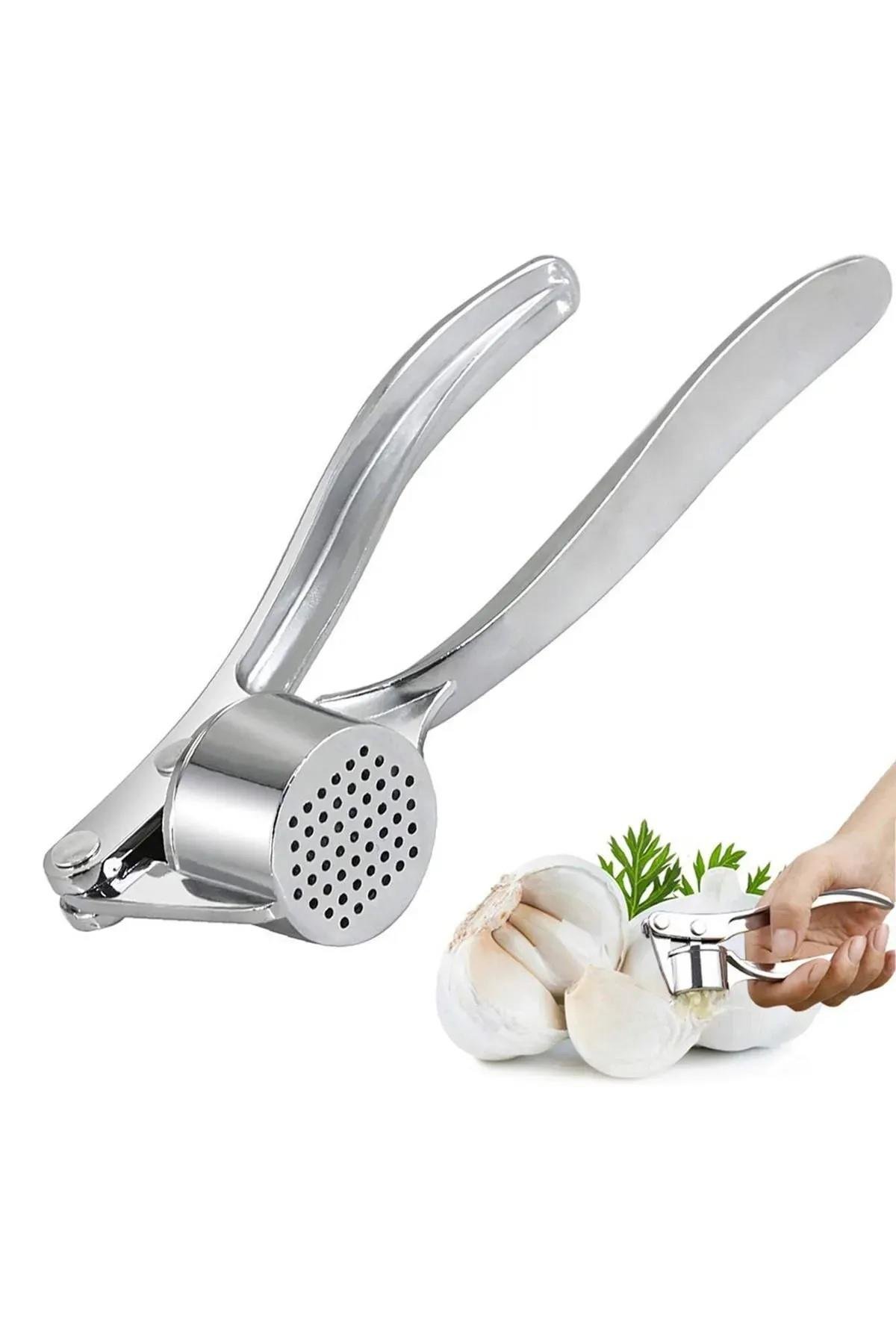 Kaliteli Paslanmaz Çelik Sarımsak Ezici – Ergonomik ve Dayanıklı Sarımsak Presi – Kolay Kullanım