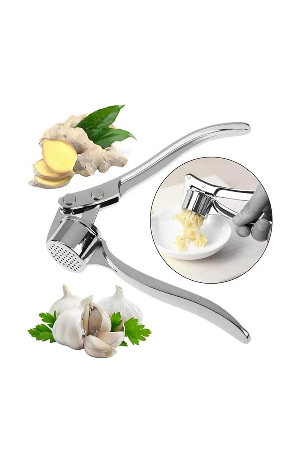 Kaliteli Paslanmaz Çelik Sarımsak Ezici – Ergonomik ve Dayanıklı Sarımsak Presi – Kolay Kullanım