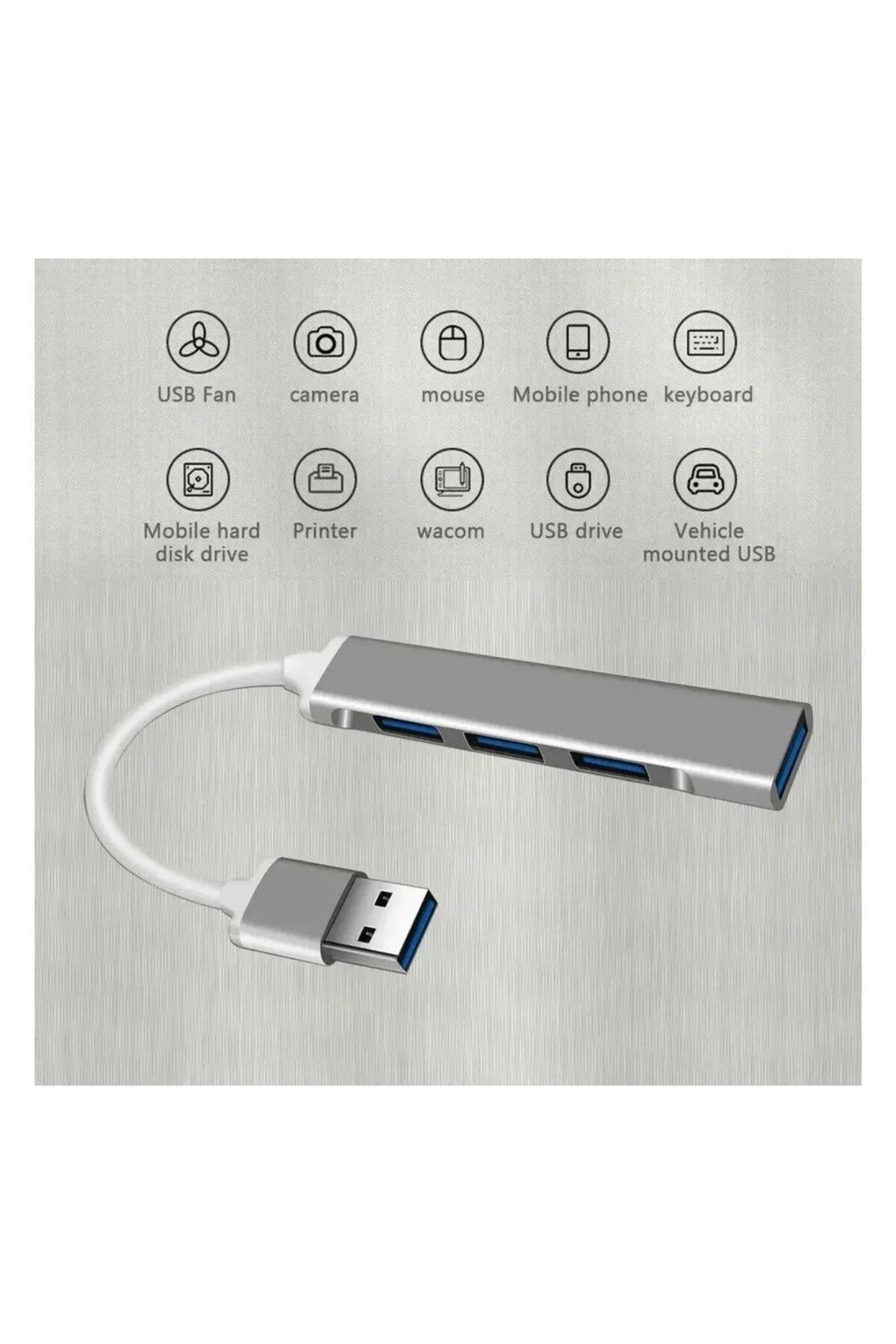 Usb 3.0 4 Portlu Çoklu Splitter Adaptörü Çoğaltıcı Hub Pc Çoklayıcı