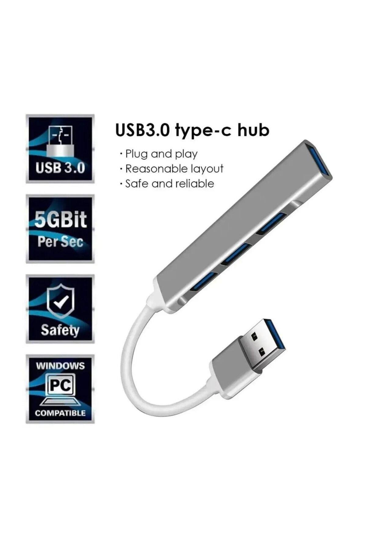Usb 3.0 4 Portlu Çoklu Splitter Adaptörü Çoğaltıcı Hub Pc Çoklayıcı