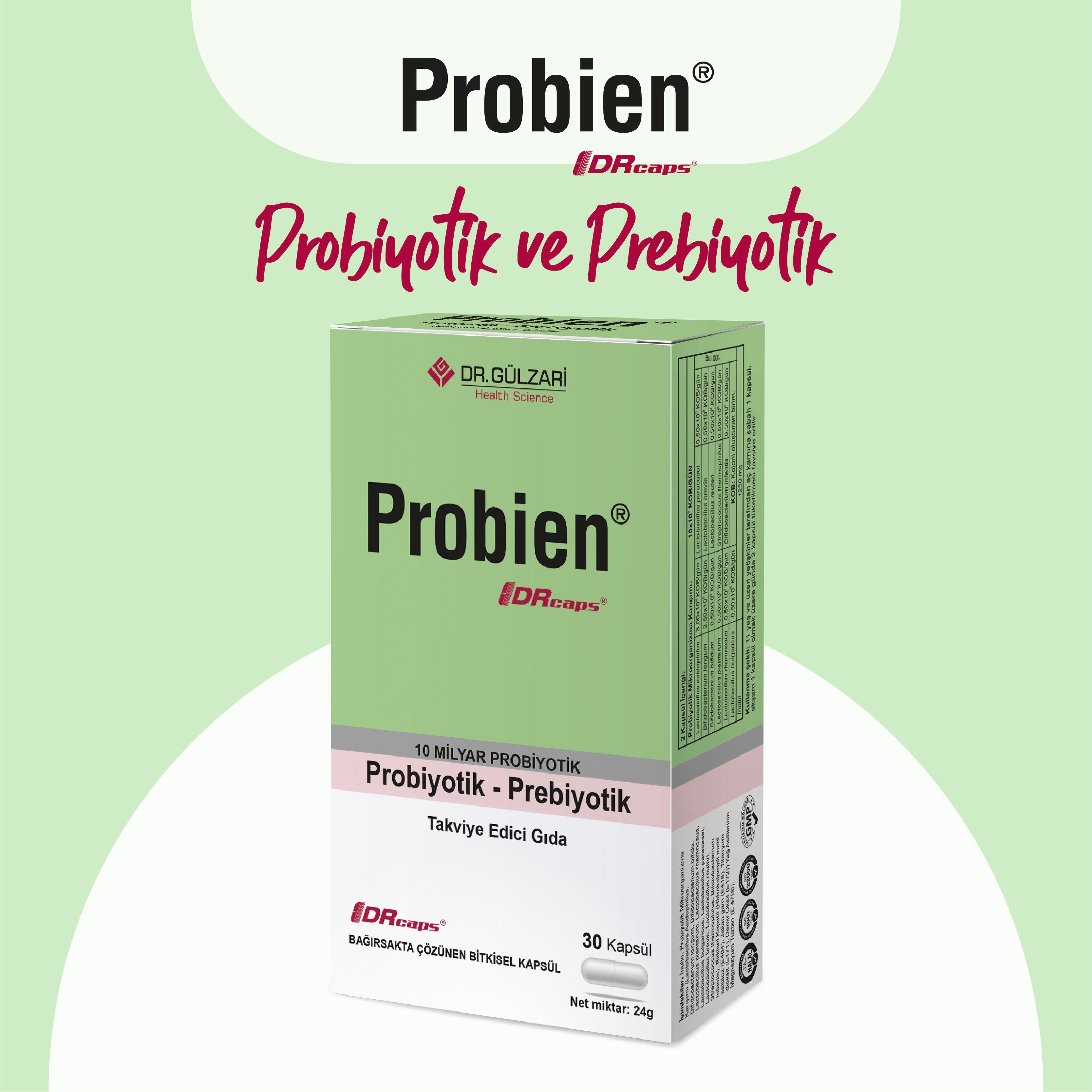 Probien Probiyotik ve Prebiyotik  DRcaps 30 Kapsül