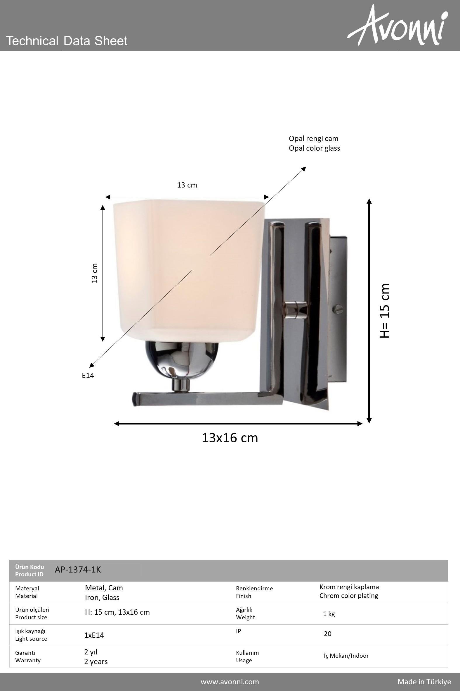 Avonni, 1374 Ailesi Eskitme Kaplama Aplik